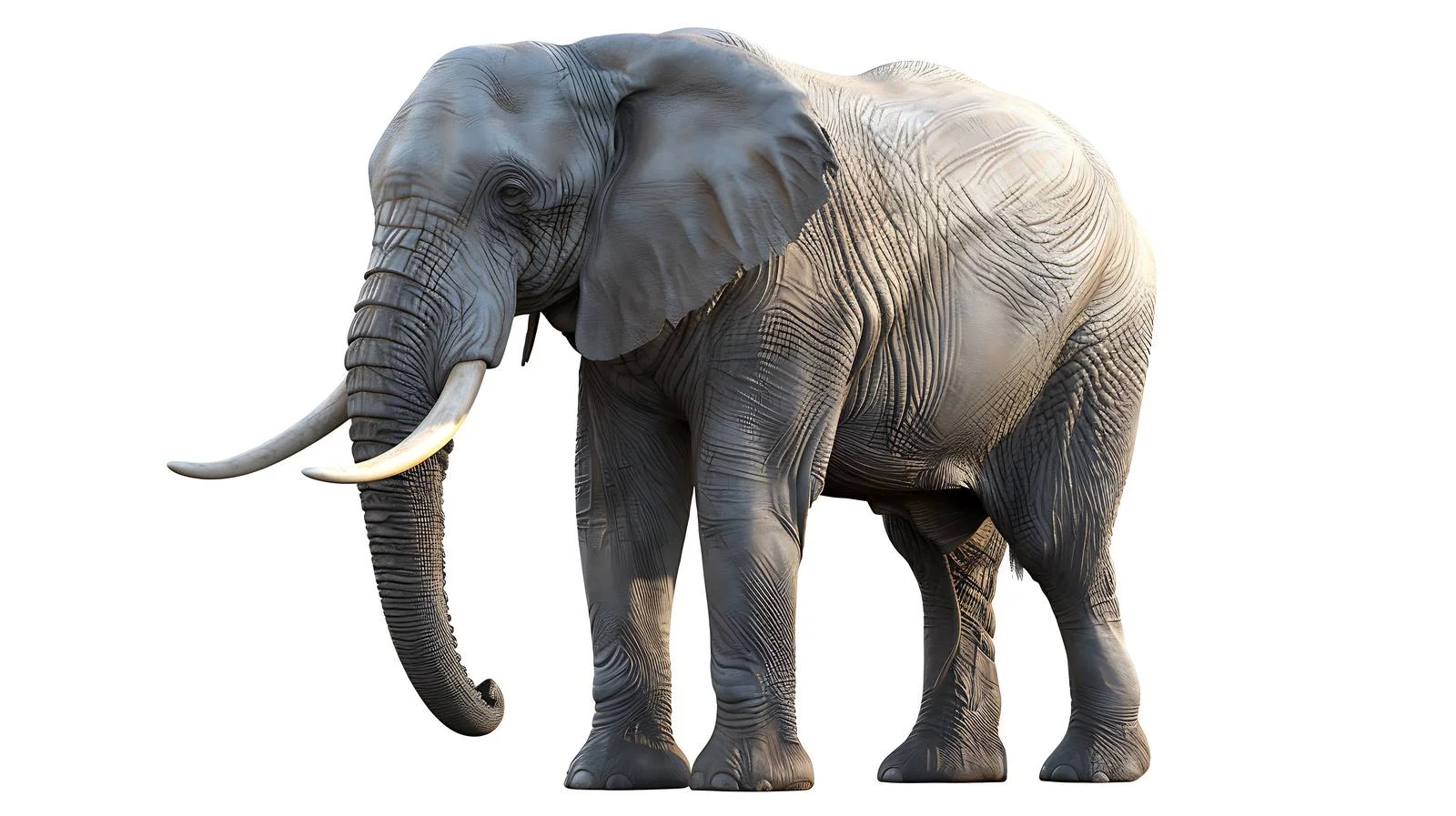 Elephant White Background — free download from Dotvec