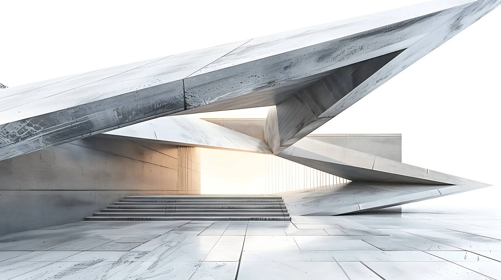 Modern Architectural Space Illustration — free download from Dotvec