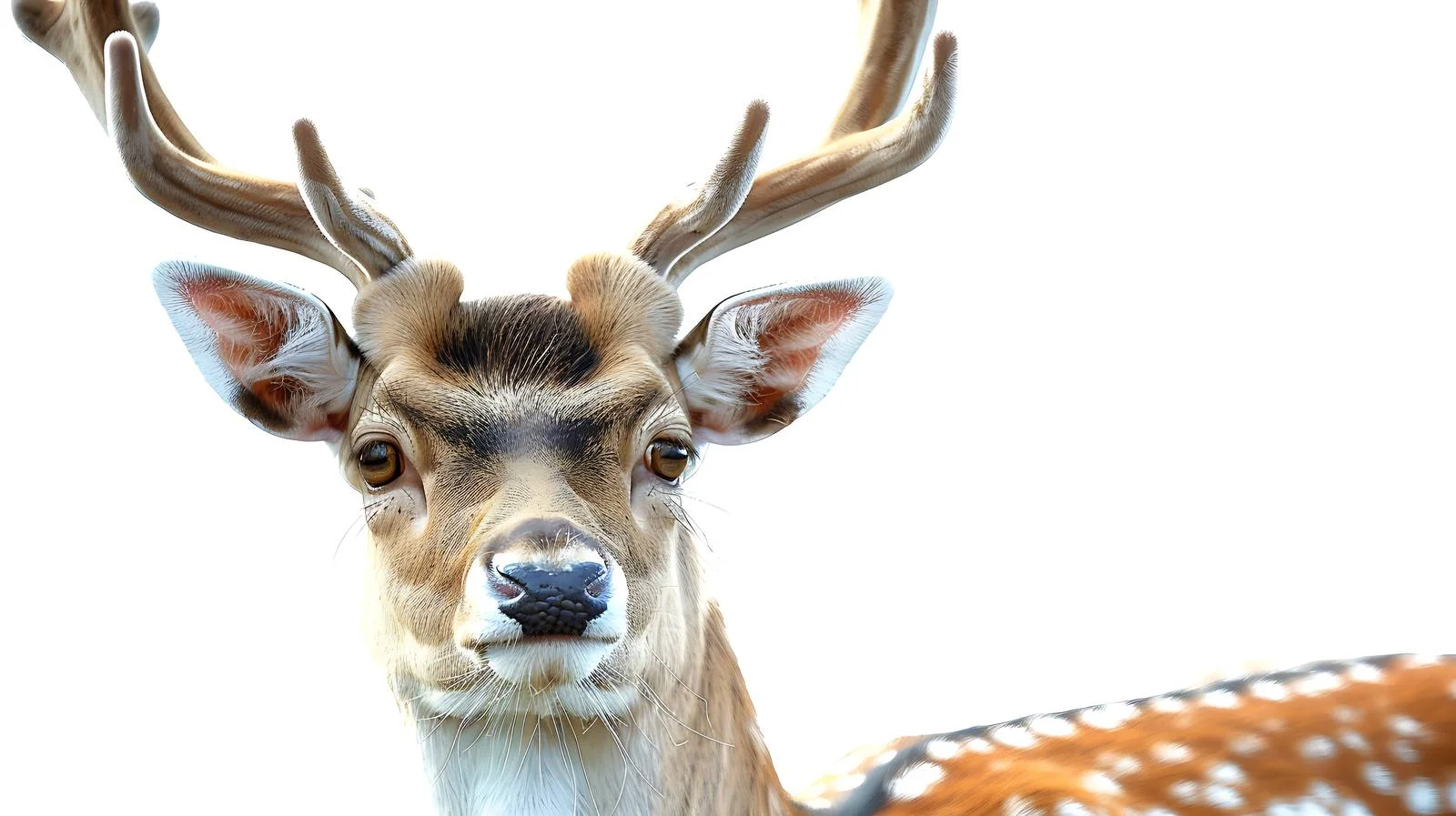 Graceful Deer on White Background — free download from Dotvec