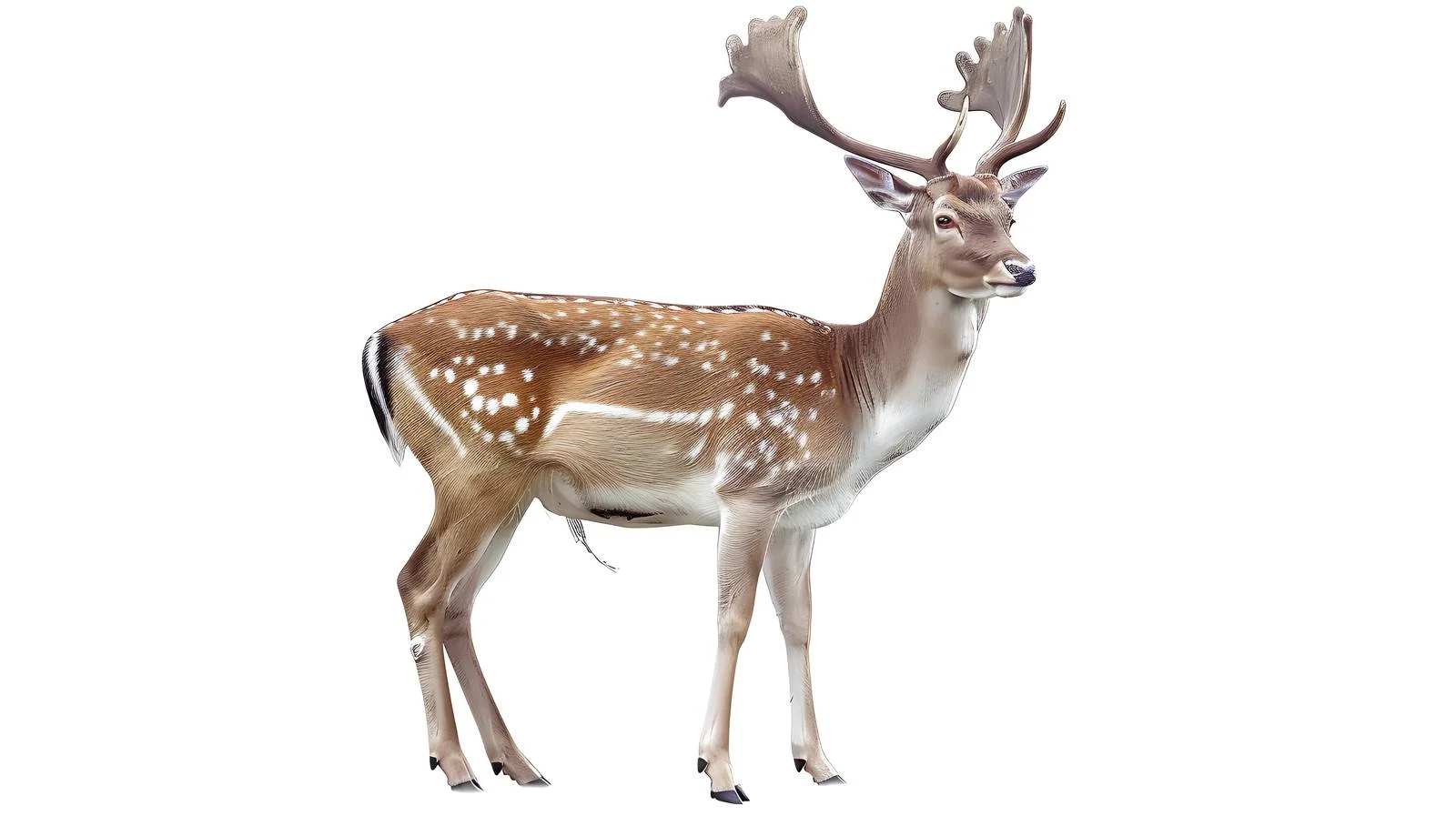 Graceful Deer on White Background — free download from Dotvec