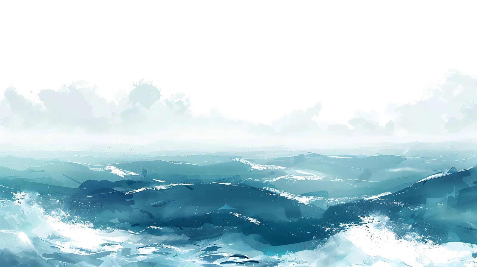 Seascape Illustration on White Background — free download from Dotvec