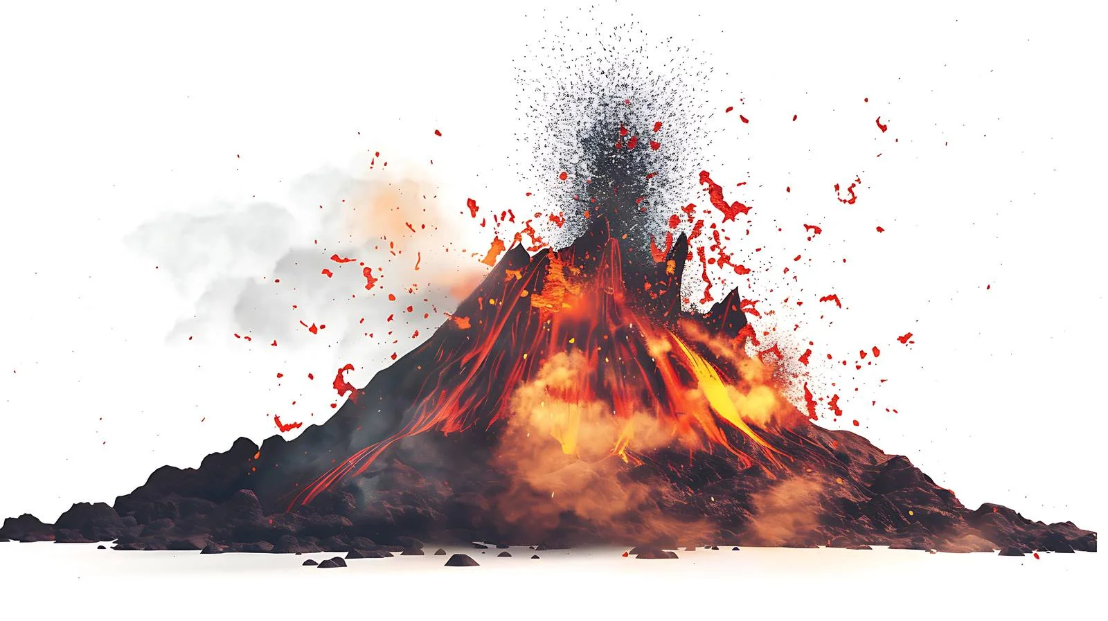 Volcanic Eruption in Isolated Environment — free download from Dotvec