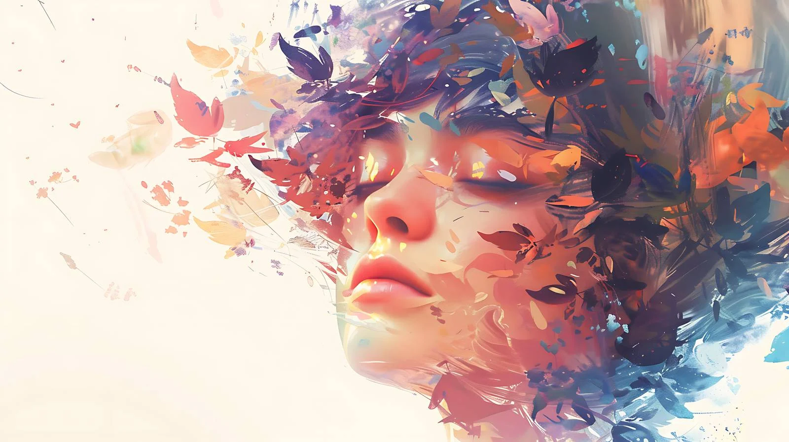 Ethereal Dreamlike Portrait Illustration — free download from Dotvec