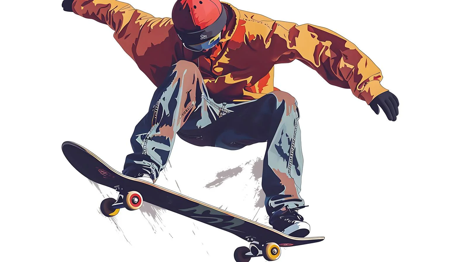 Future Skateboarding Illustrations — free download from Dotvec