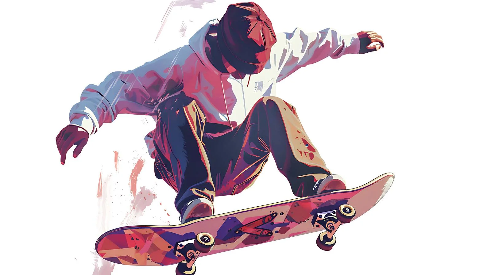 Futuristic Skateboarding Illustrations — free download from Dotvec