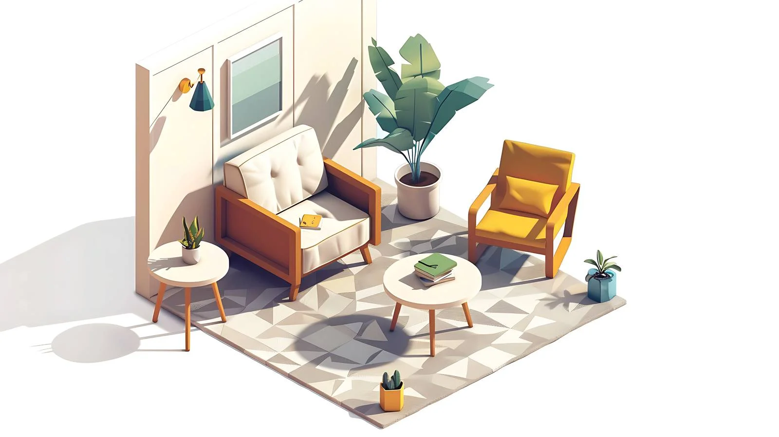 Modern Home Interior Illustrations — free download from Dotvec