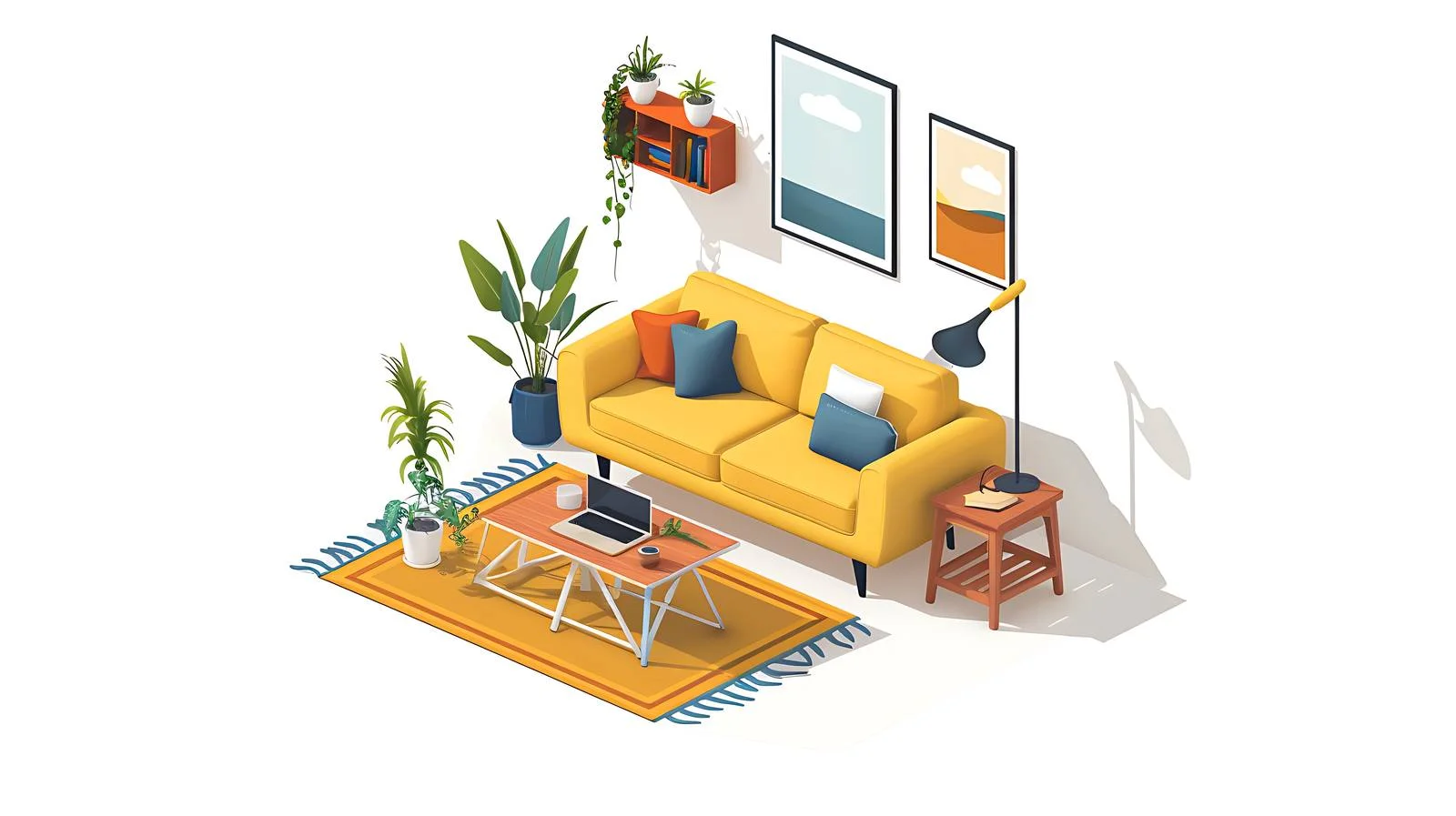 Home Spaces Illustrations — free download from Dotvec