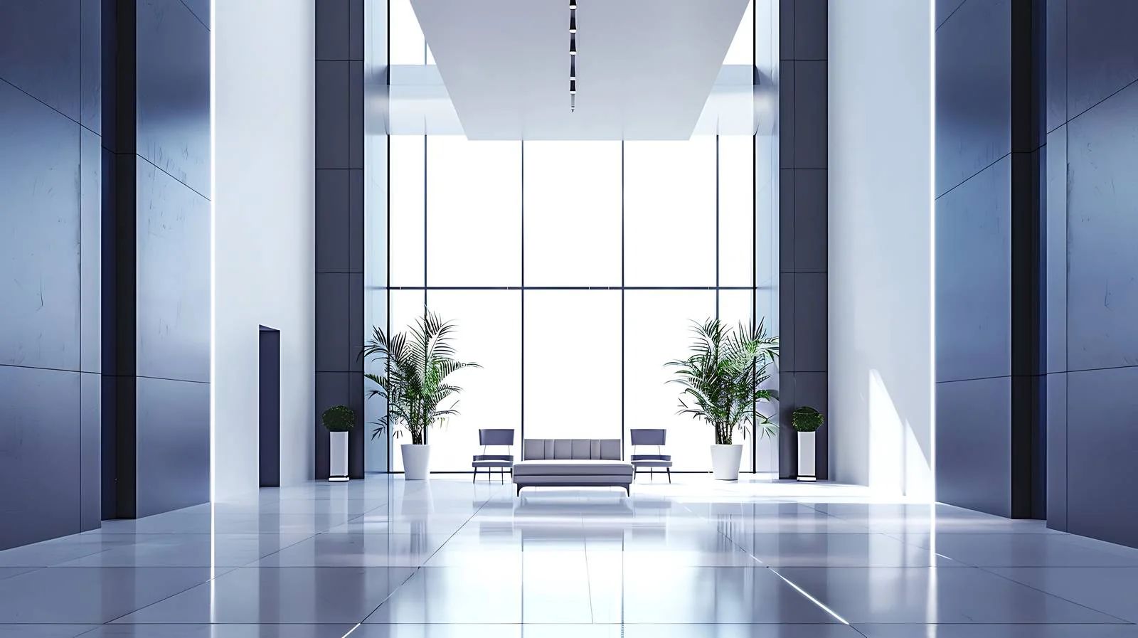 Modern Office Lobby Illustration — free download from Dotvec