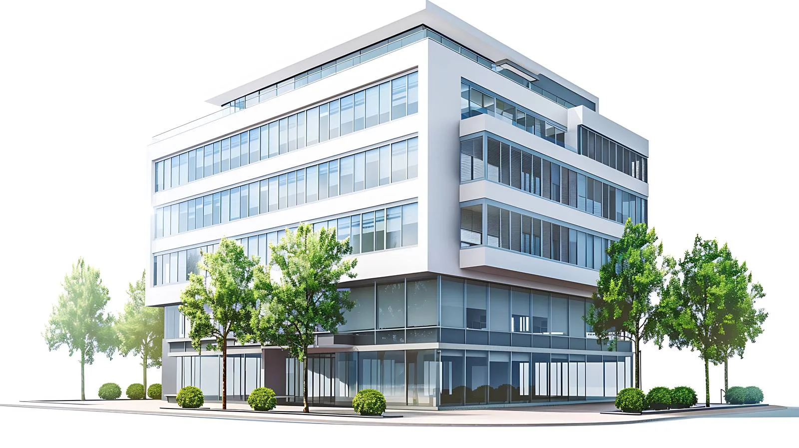 Modern Office Buildings Illustration — free download from Dotvec