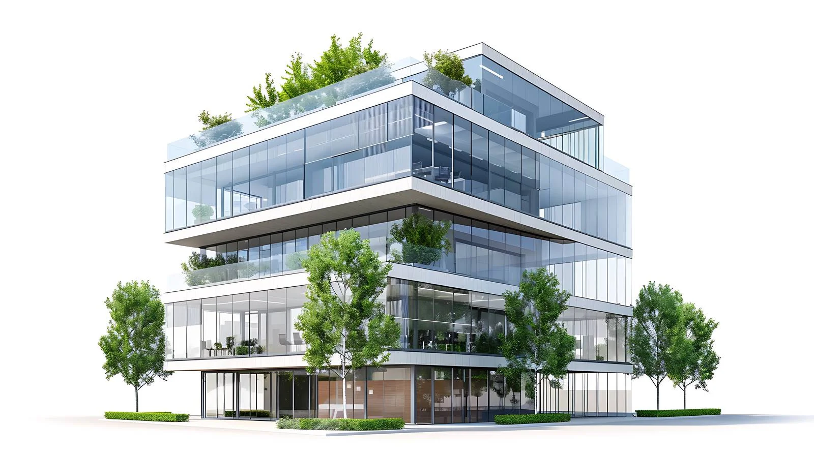 Modern Office Building Exterior Concept Design — free download from Dotvec
