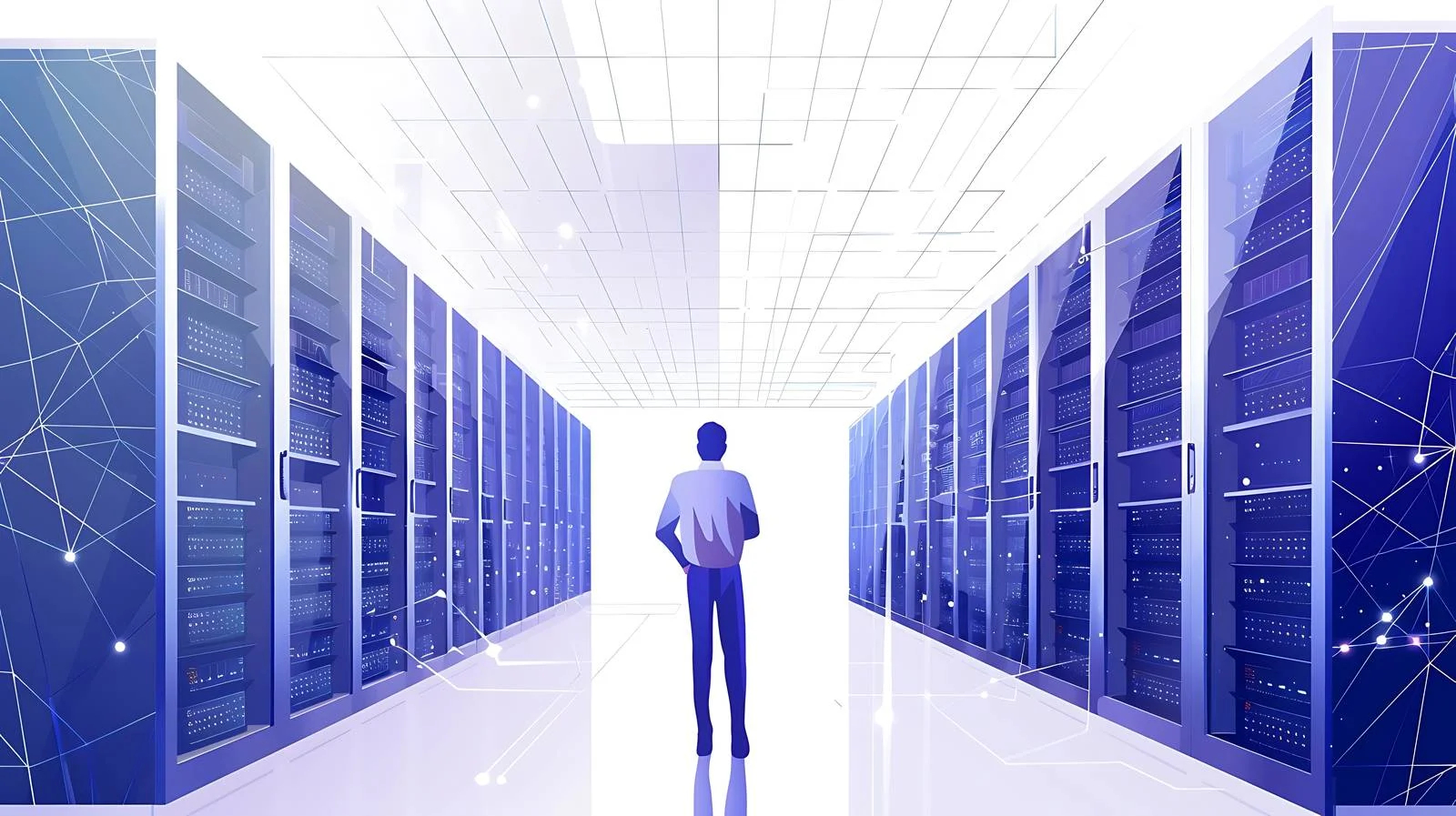Digital Illustrations in Secure Data Center — free download from Dotvec
