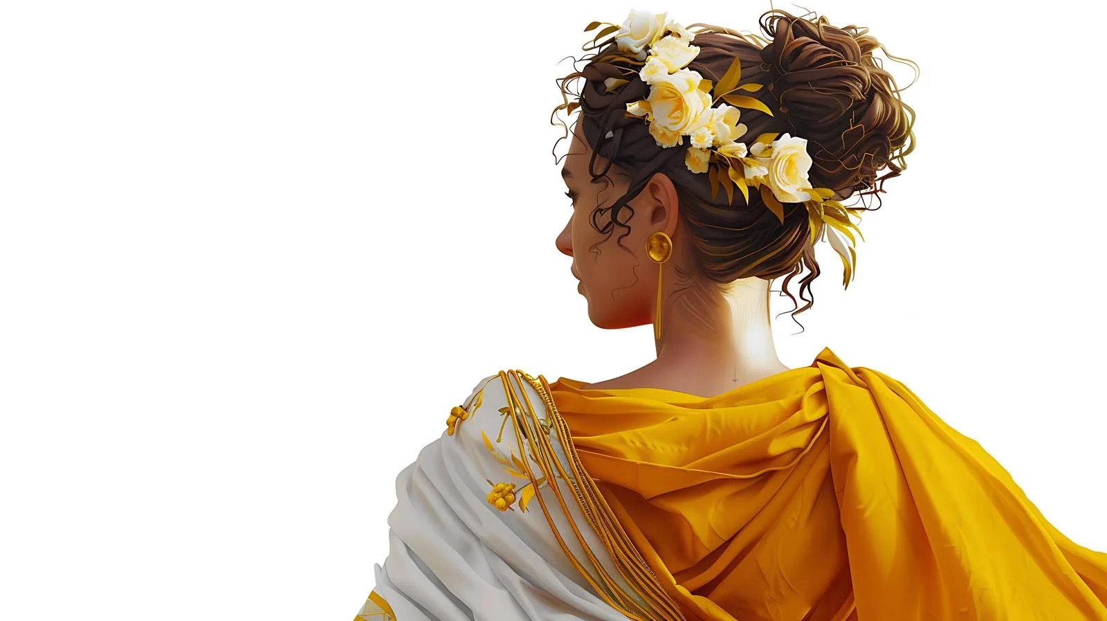 Illustration of Ancient Beauty's Back — free download from Dotvec