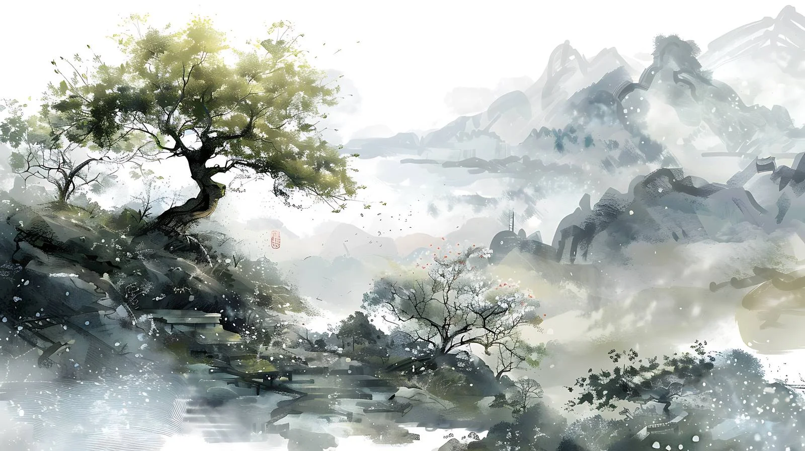 Depicting Ancient Land Terrain with Painful Elements — free download from Dotvec