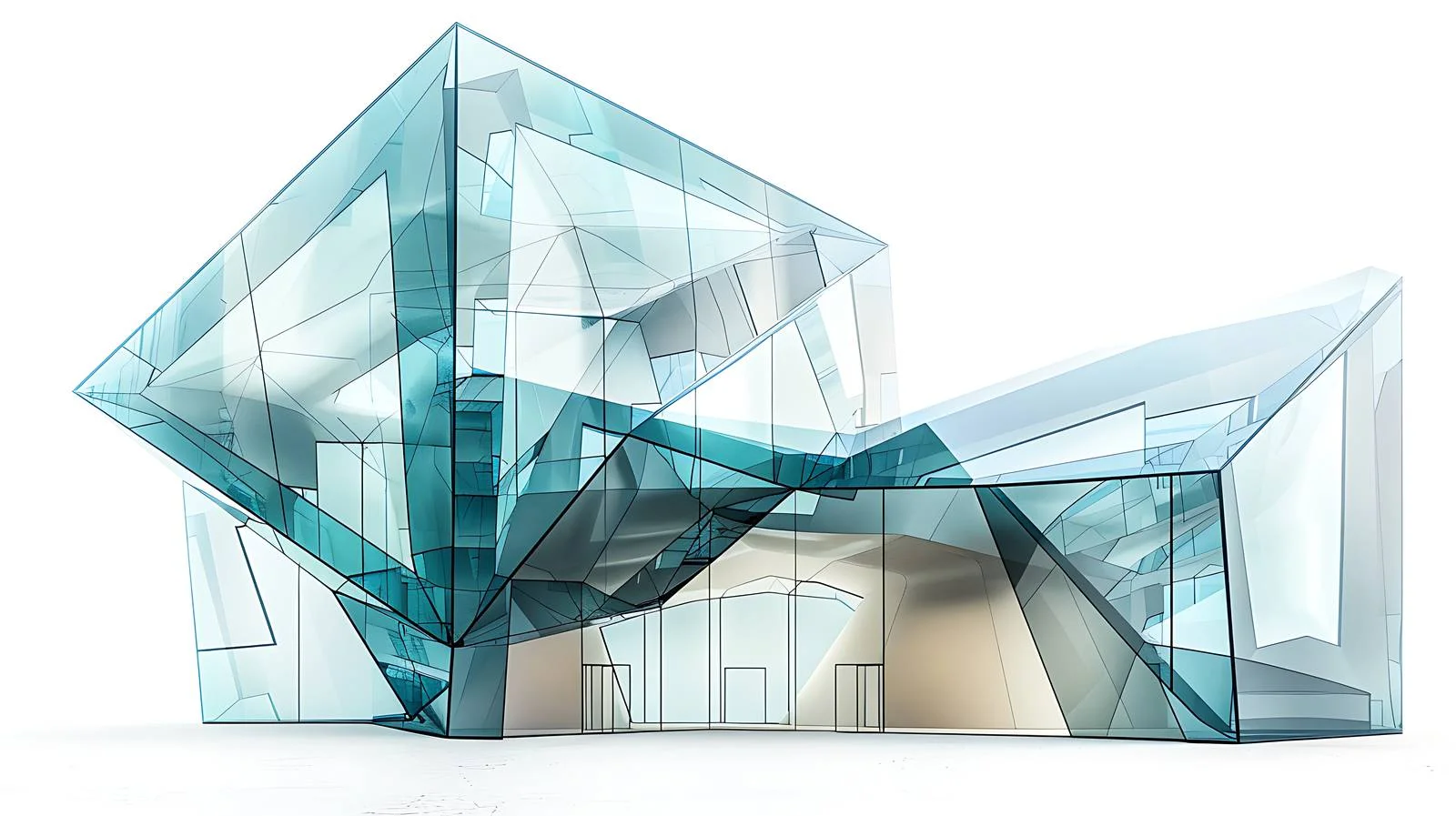 Glass Architecture Illustration — free download from Dotvec