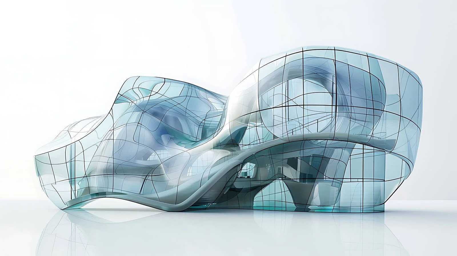 Futuristic Glass Architecture Design — free download from Dotvec