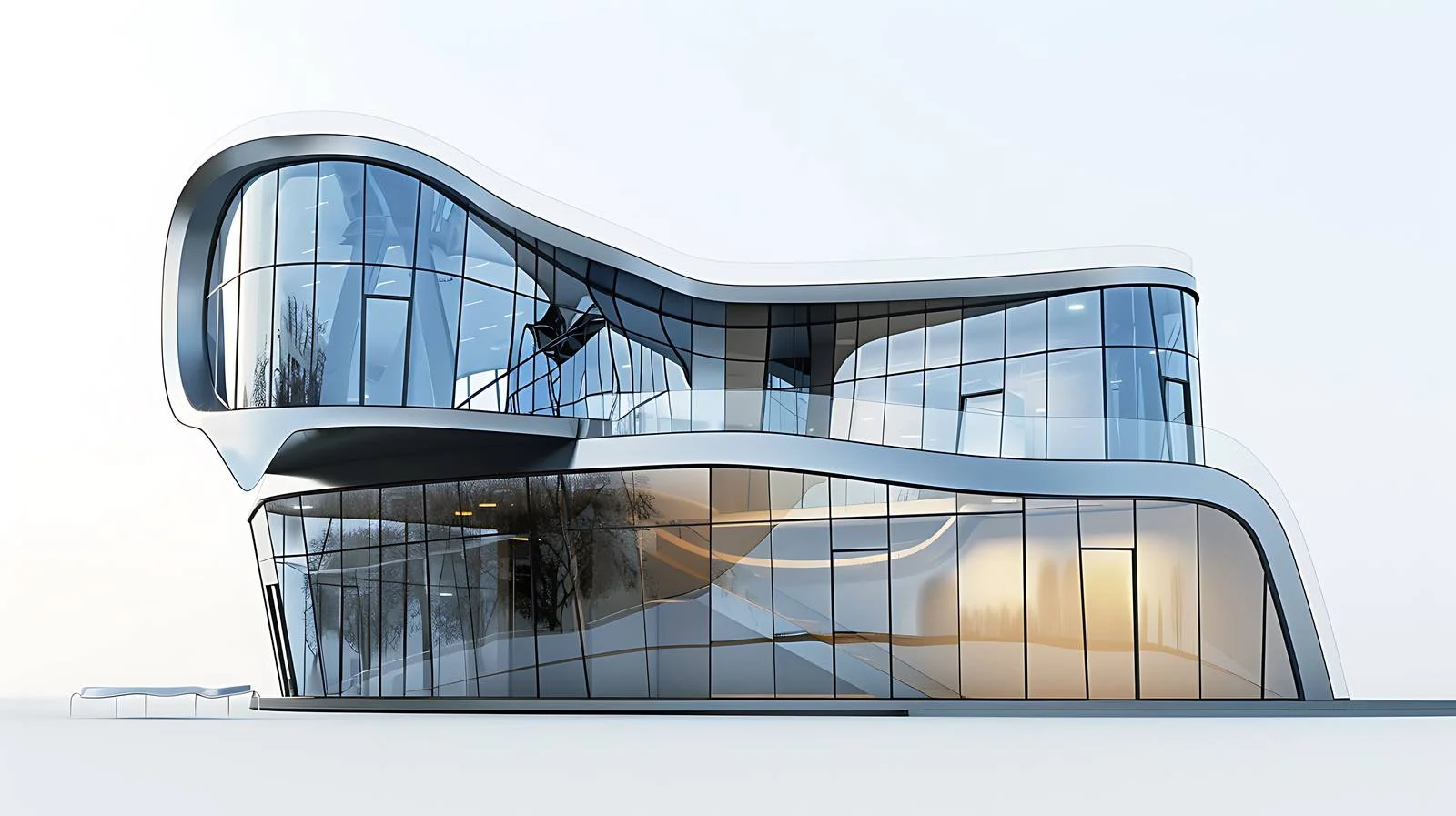 Glass Architecture Illustration — free download from Dotvec