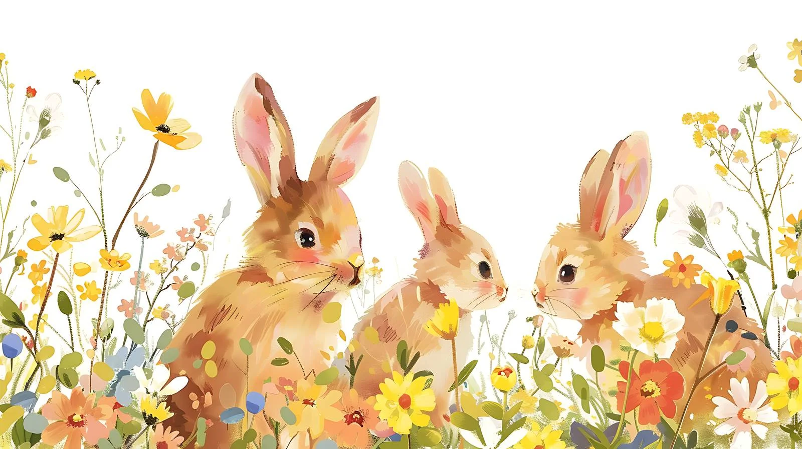 Cute Rabbit Illustrations — free download from Dotvec