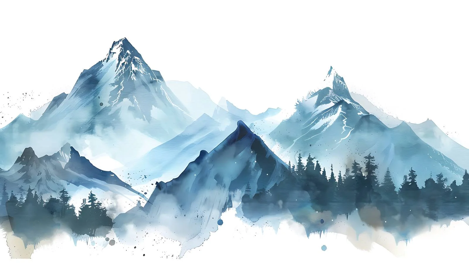 Mountain Scenery Illustration — free download from Dotvec