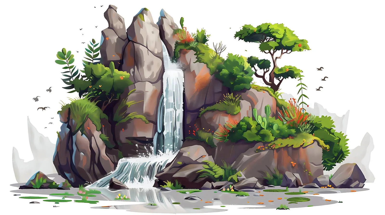 Elegant Nature Scenes in Isolation — free download from Dotvec