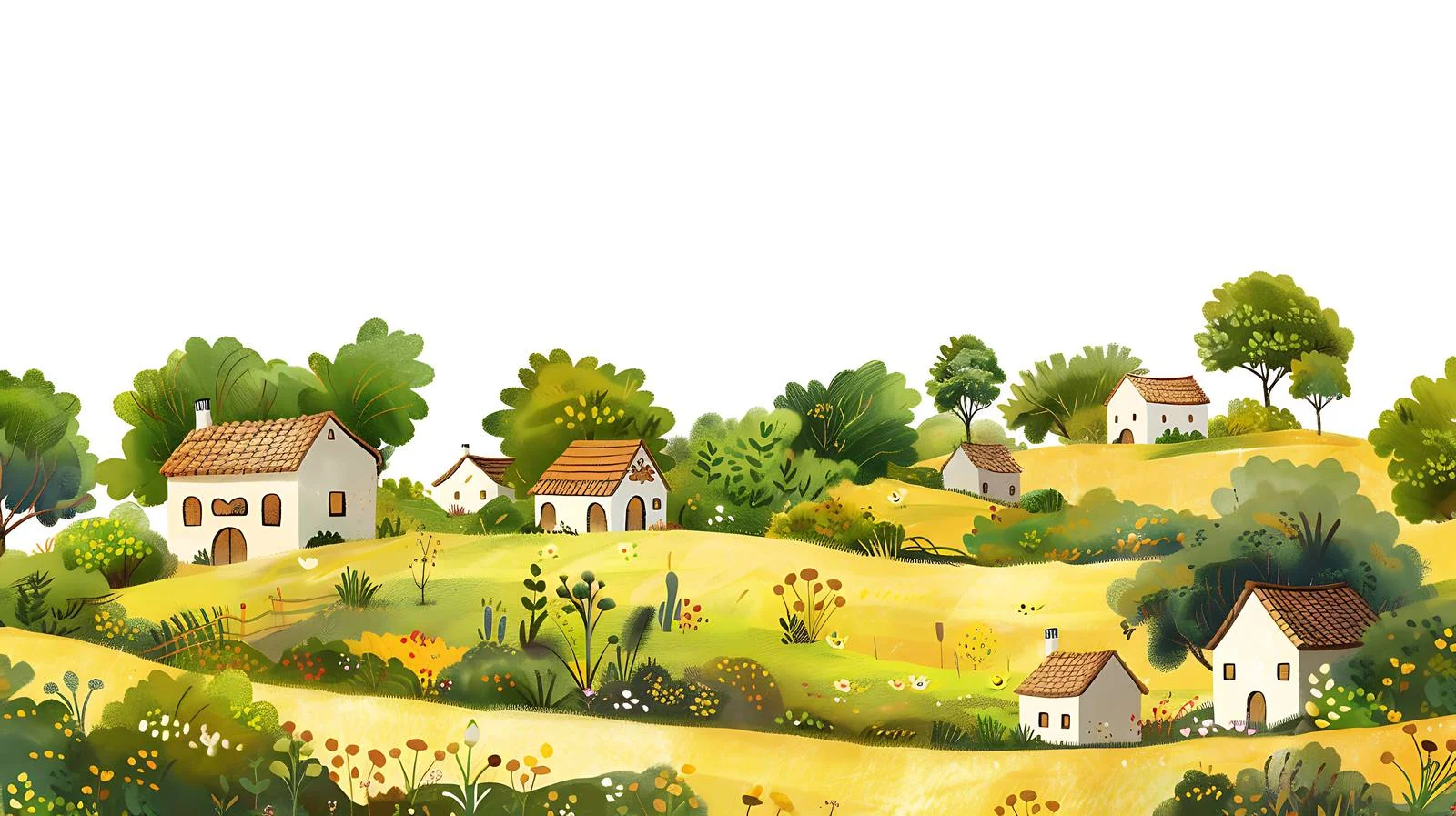 Rural Scenery Illustrations — free download from Dotvec
