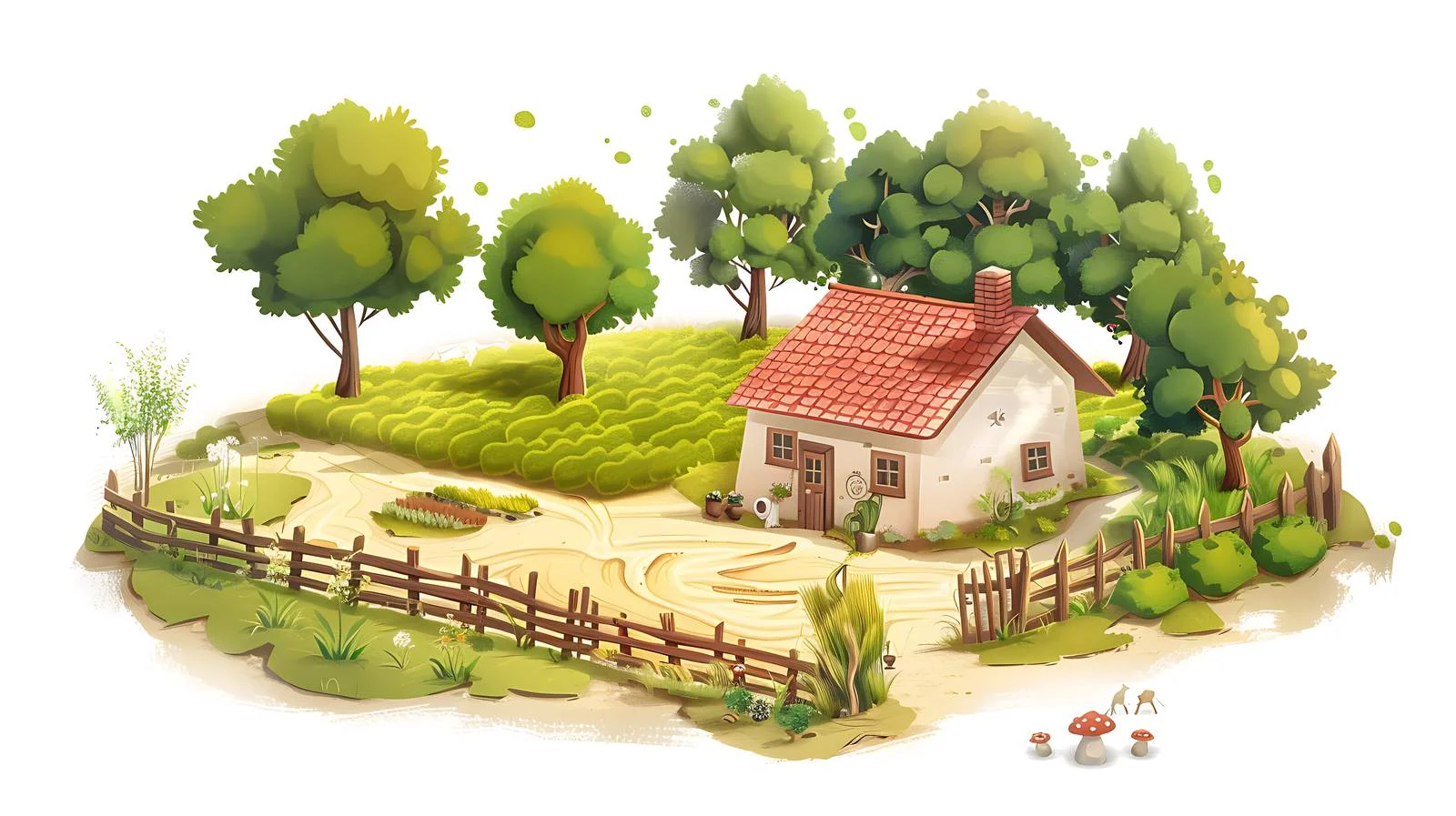 Rural Scenery Illustrations — free download from Dotvec
