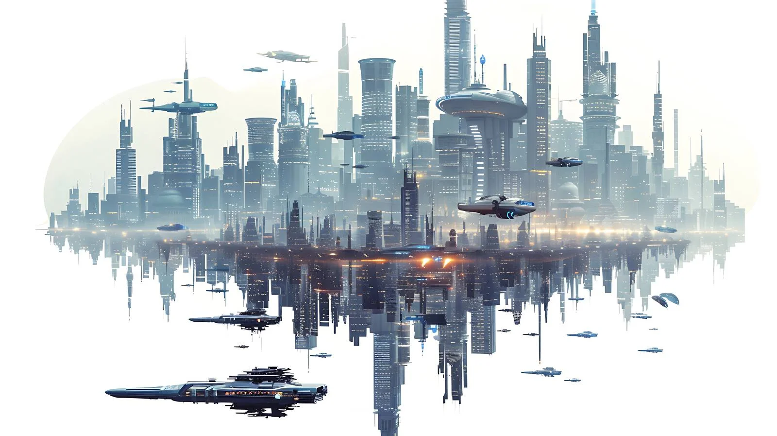 Futuristic Cityscapes — free download from Dotvec