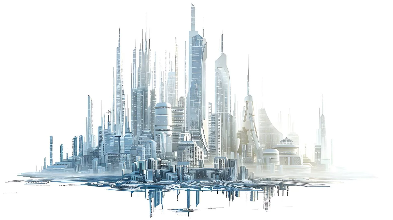 Sci-Fi Cityscape Illustrations — free download from Dotvec