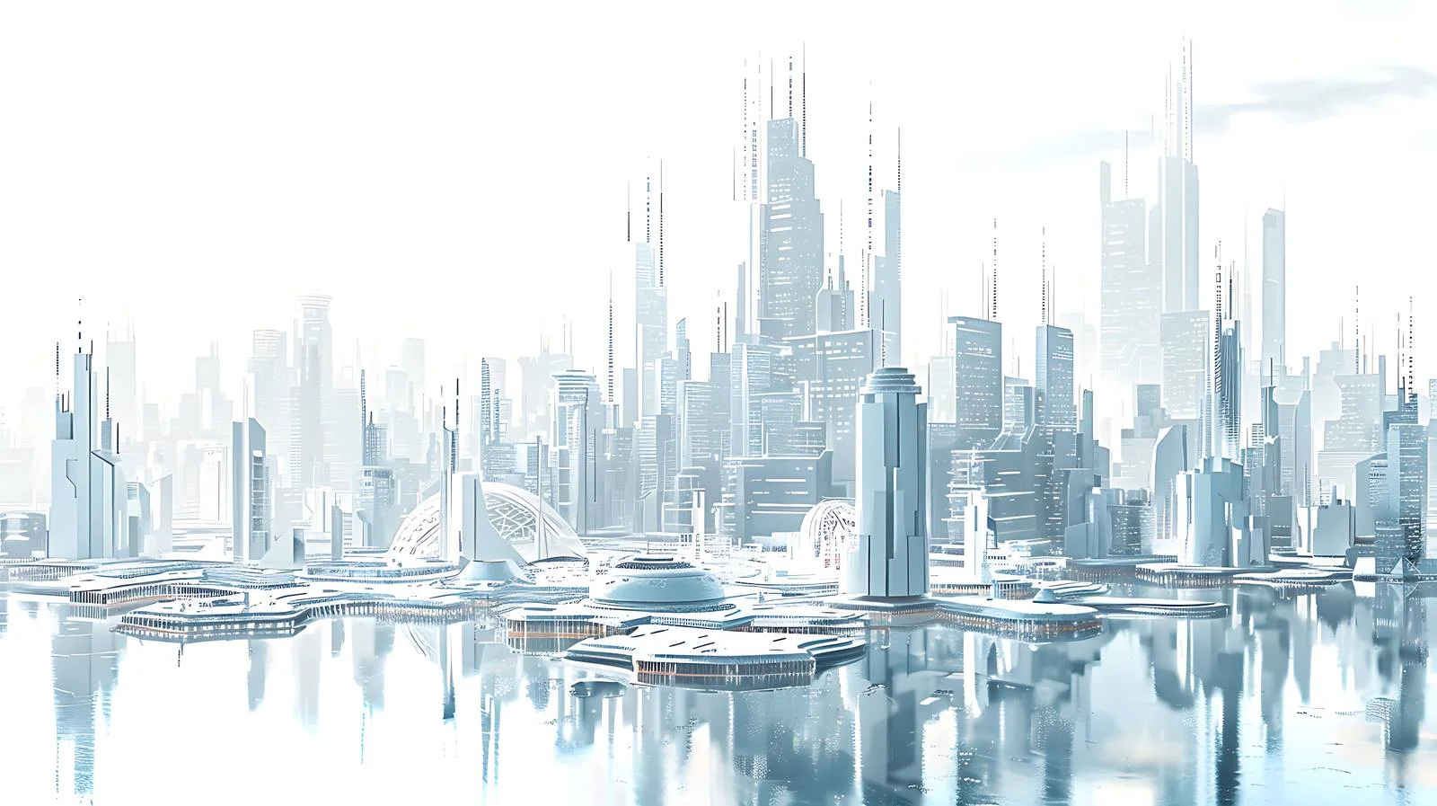 Futuristic Cityscapes Artwork — free download from Dotvec