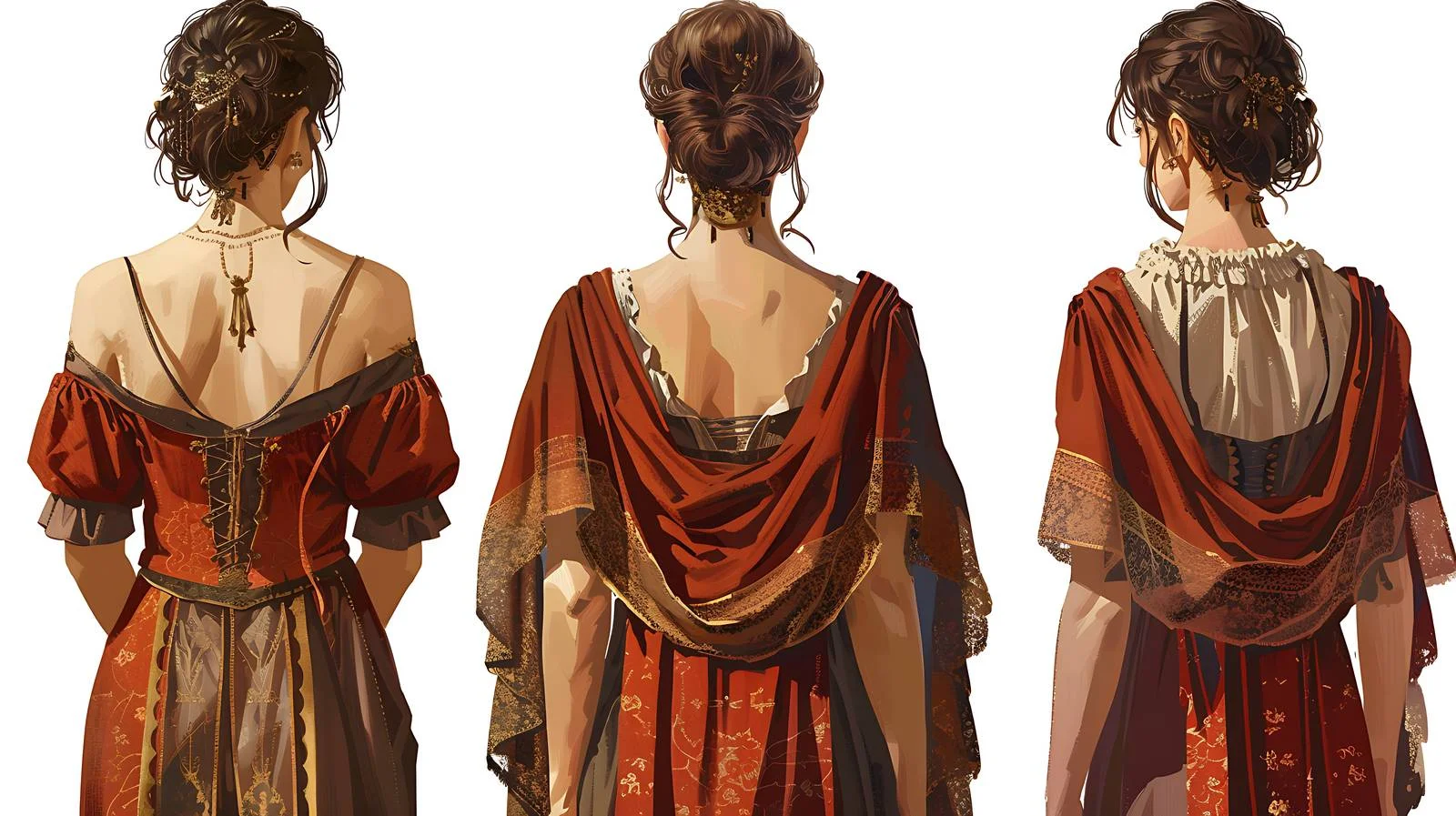 Historical Back View of Antique Chinese Sculpture — free download from Dotvec