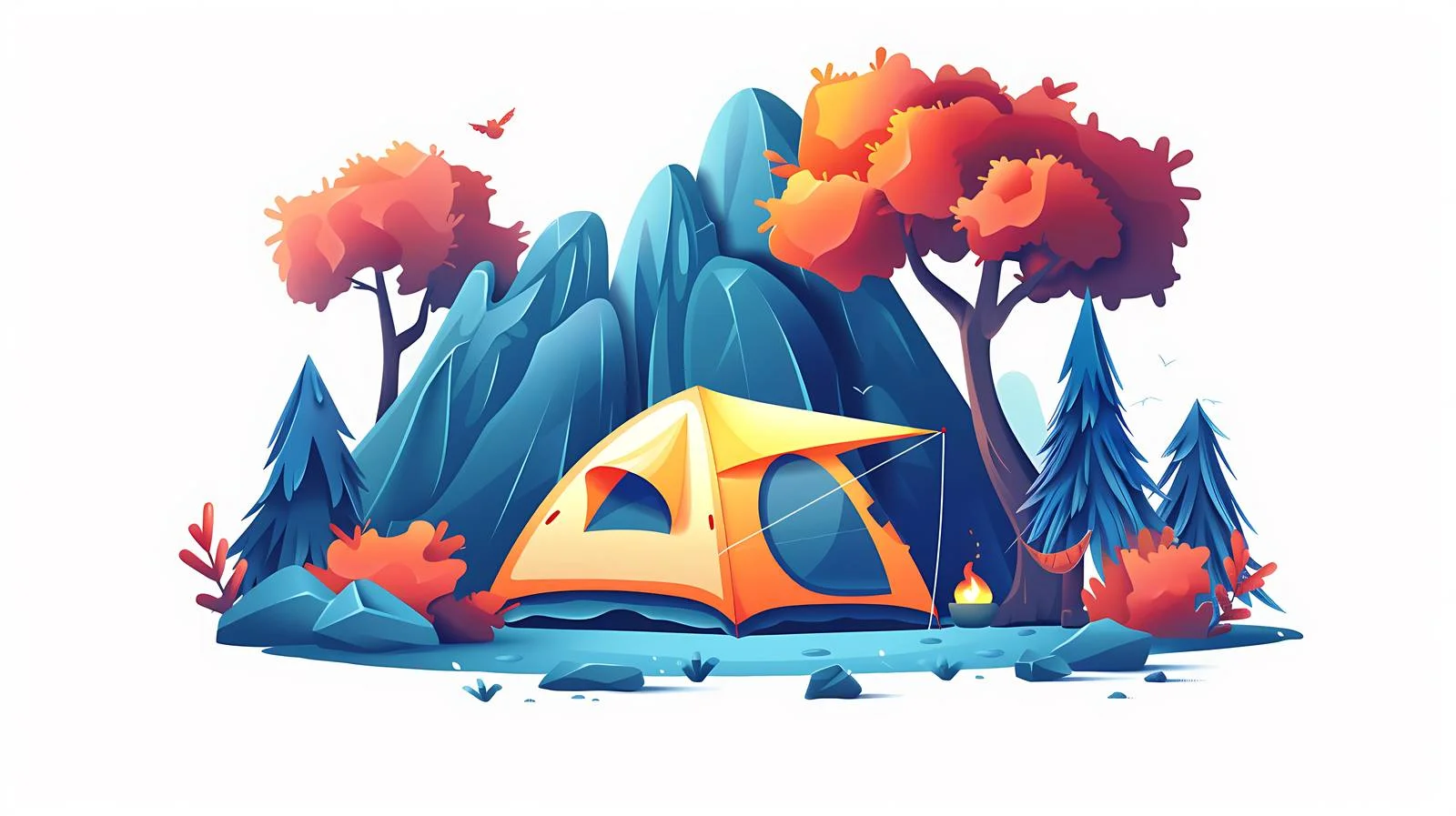Outdoor Adventure Camping Trip Scene — free download from Dotvec