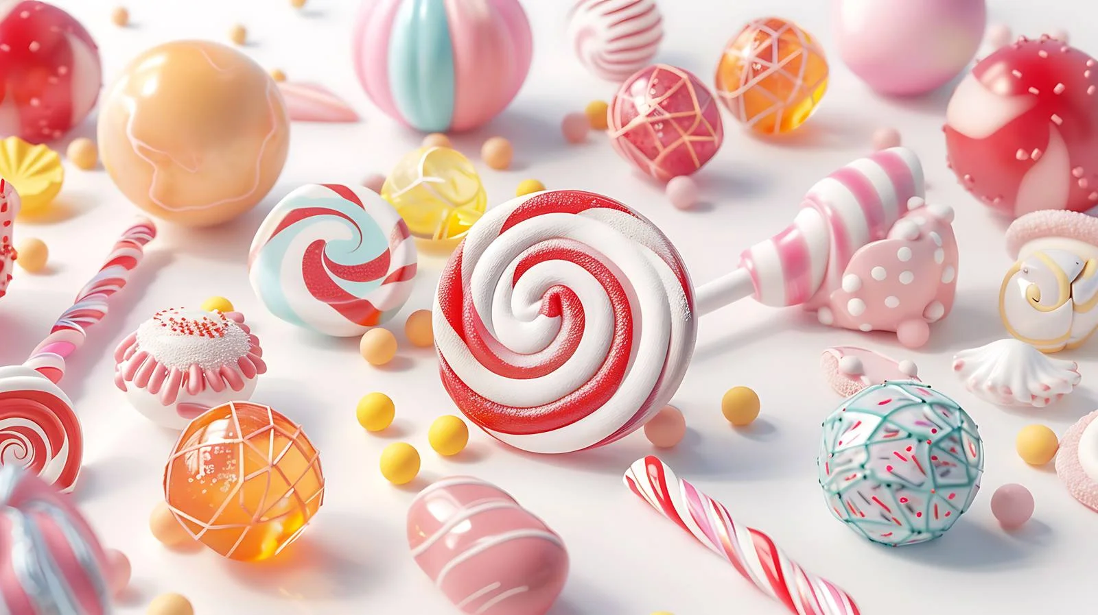 Vivid Candy Wonderland Isolated on White — free download from Dotvec