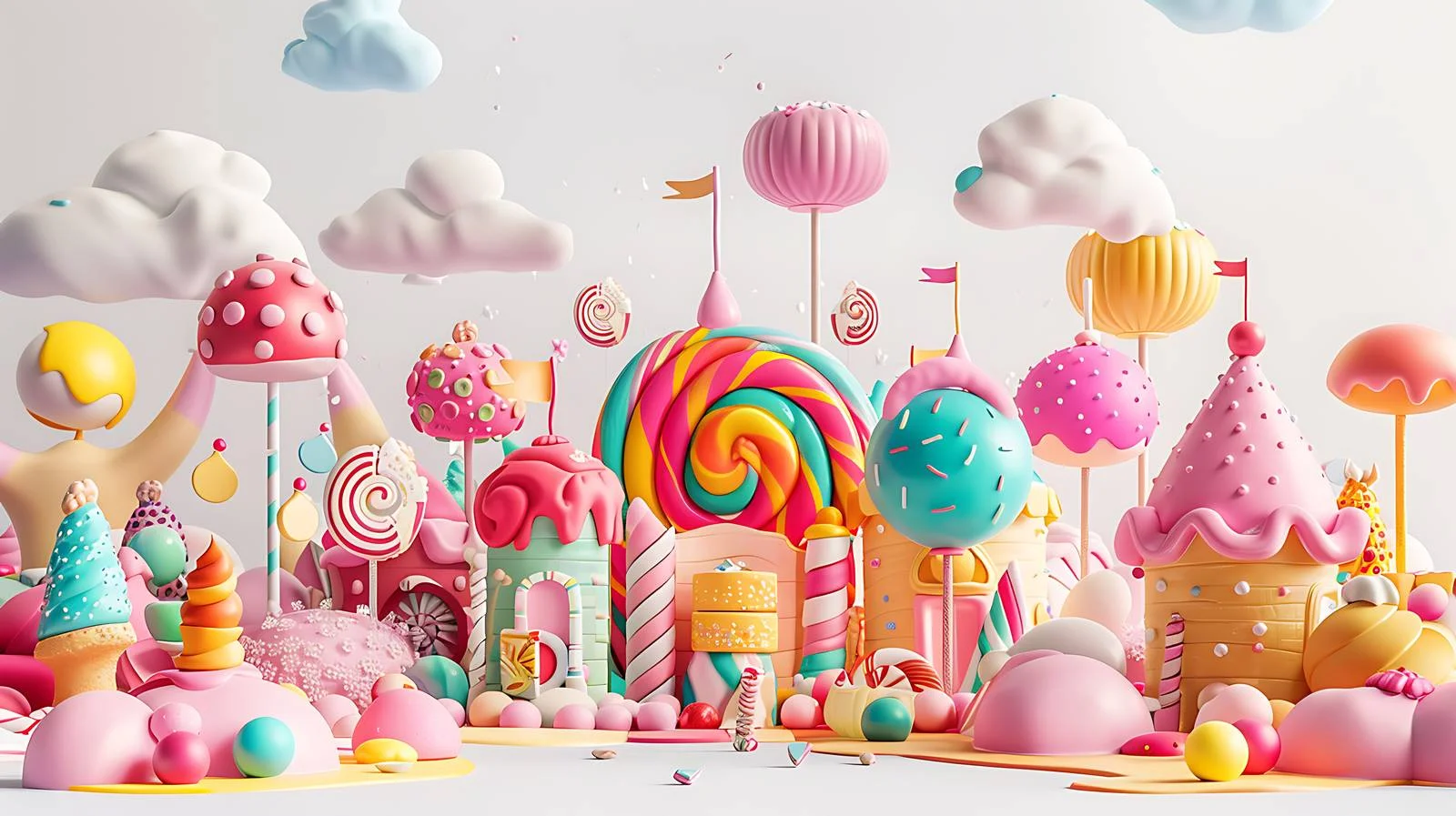 Vibrant Candy World Illustration Isolated — free download from Dotvec
