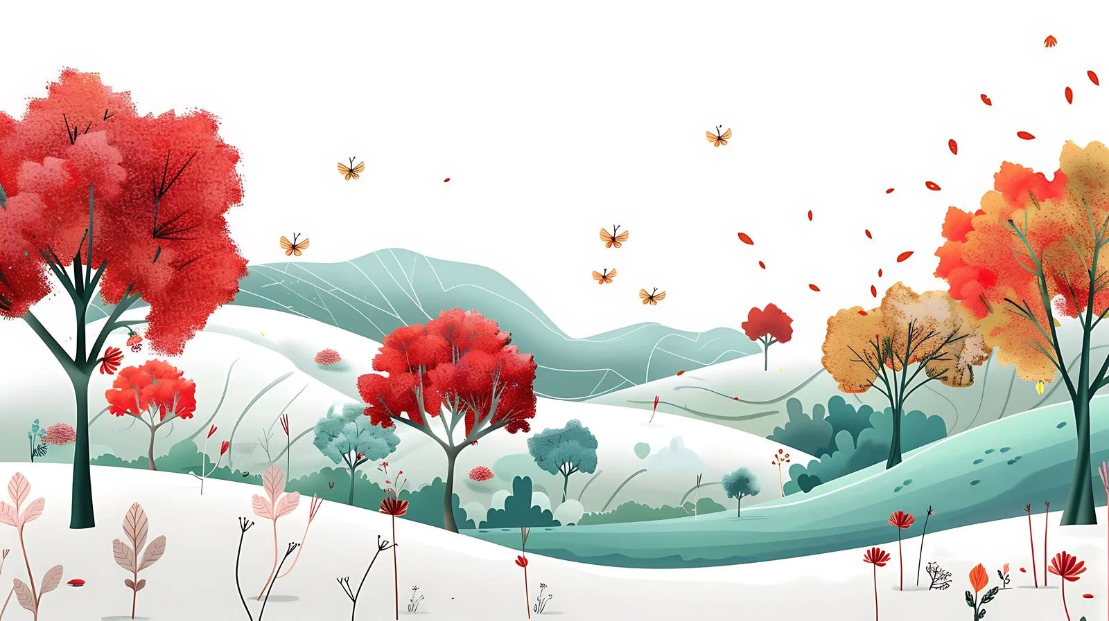 Illustrative Creative Landscape Scene — free download from Dotvec