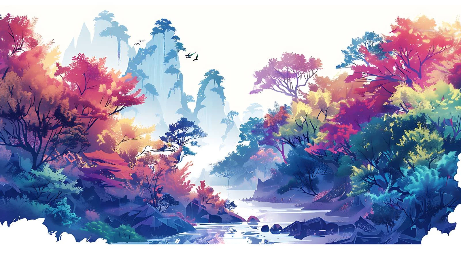 Enchanting Fantasy Island Landscape — free download from Dotvec