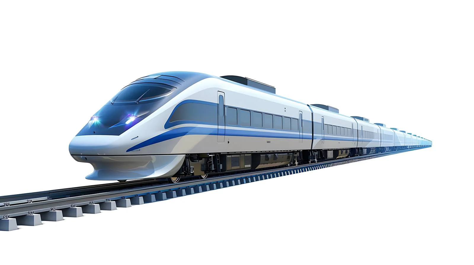 Futuristic High-Speed Trains Illustration — free download from Dotvec