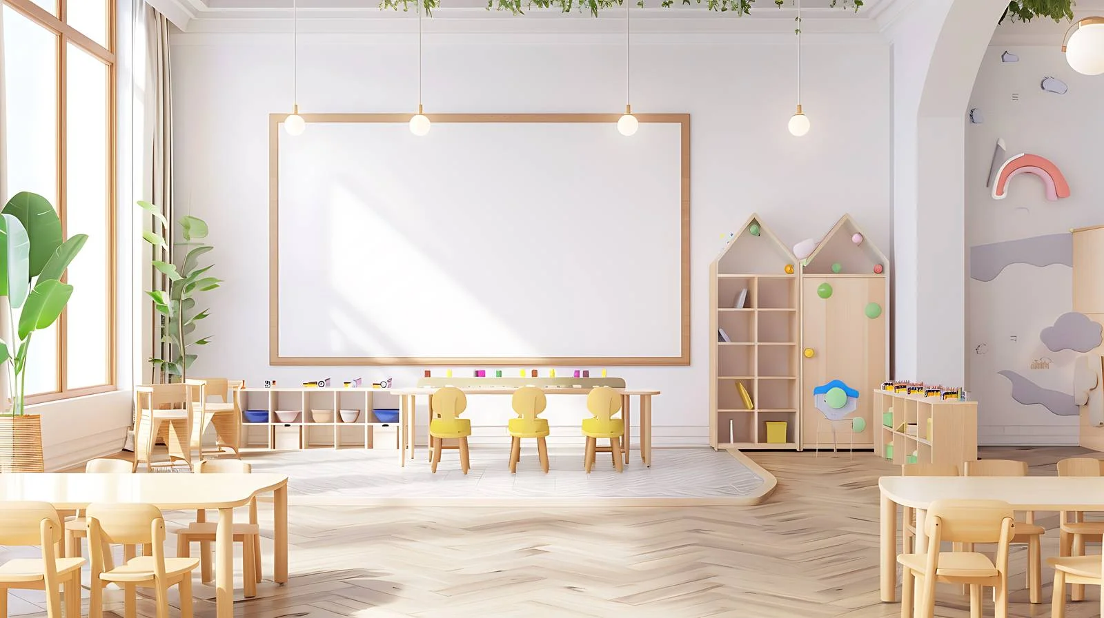 Kindergarten Classroom Scene — free download from Dotvec