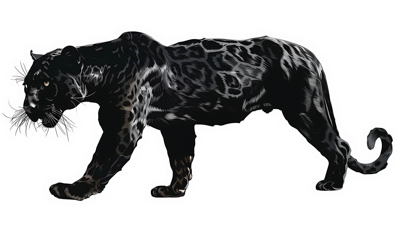 Majestic Panther Illustration — free download from Dotvec