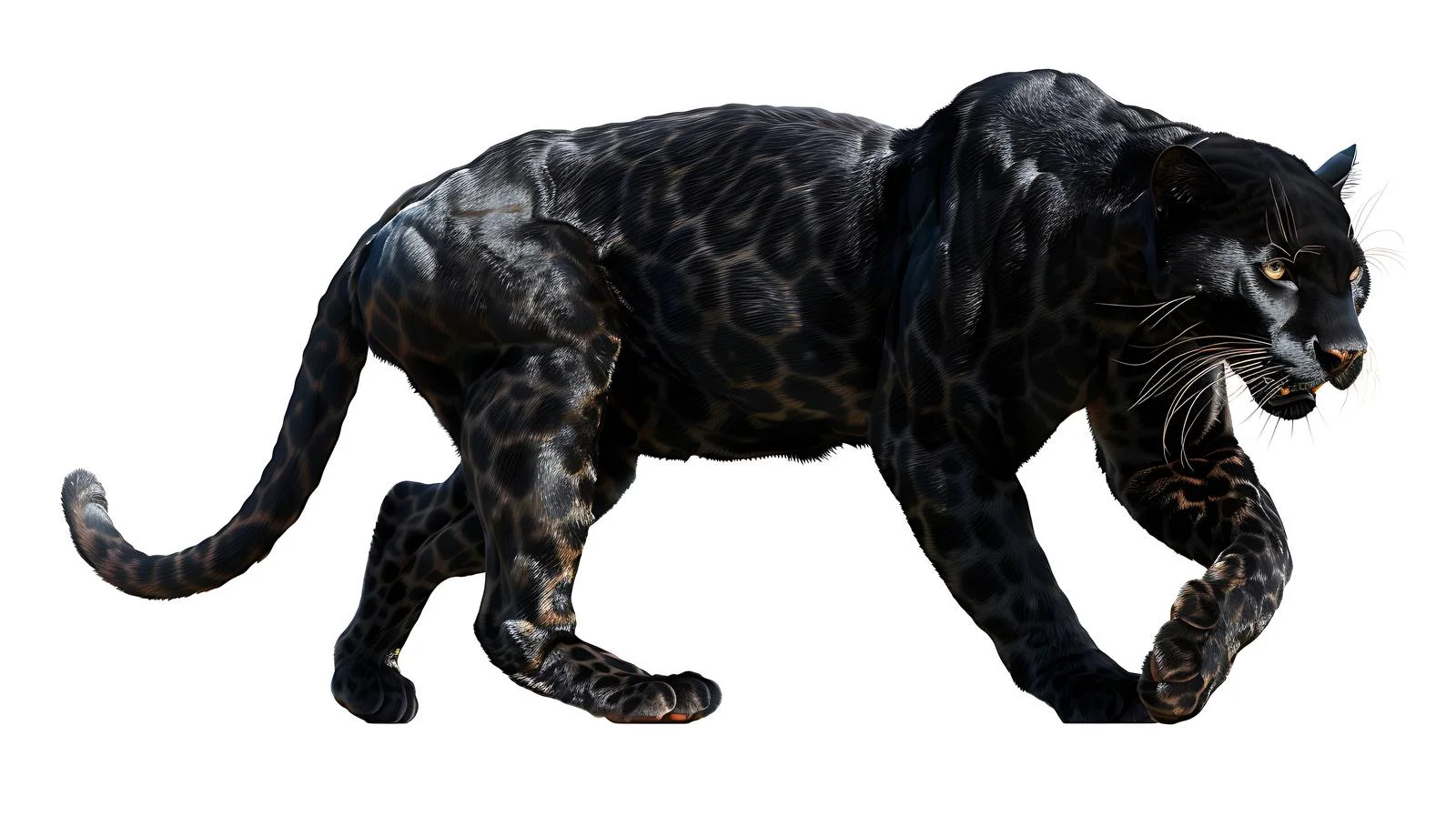 Panther Illustration on White Background — free download from Dotvec