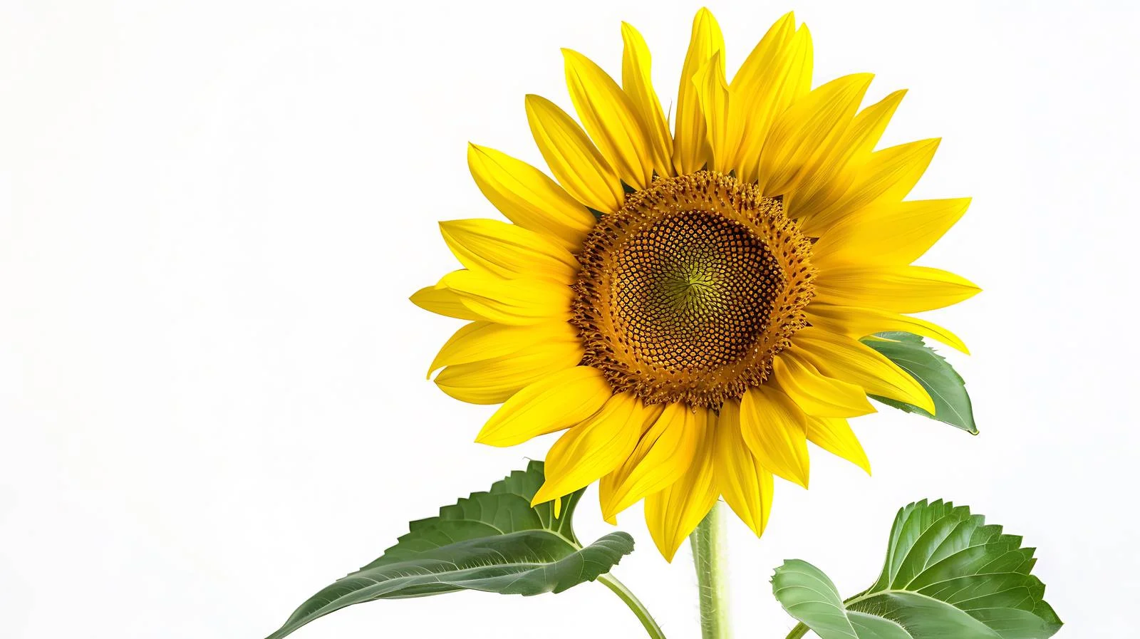 Sunflower Illustration Isolated on White — free download from Dotvec