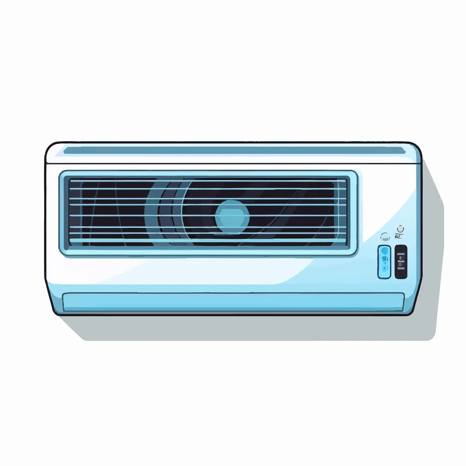 Air Conditioner Line Vector Illustration — free download from Dotvec