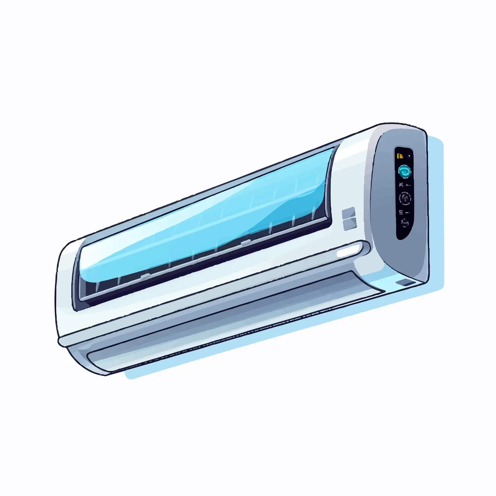 Air Conditioner Line Vector Illustration — free download from Dotvec