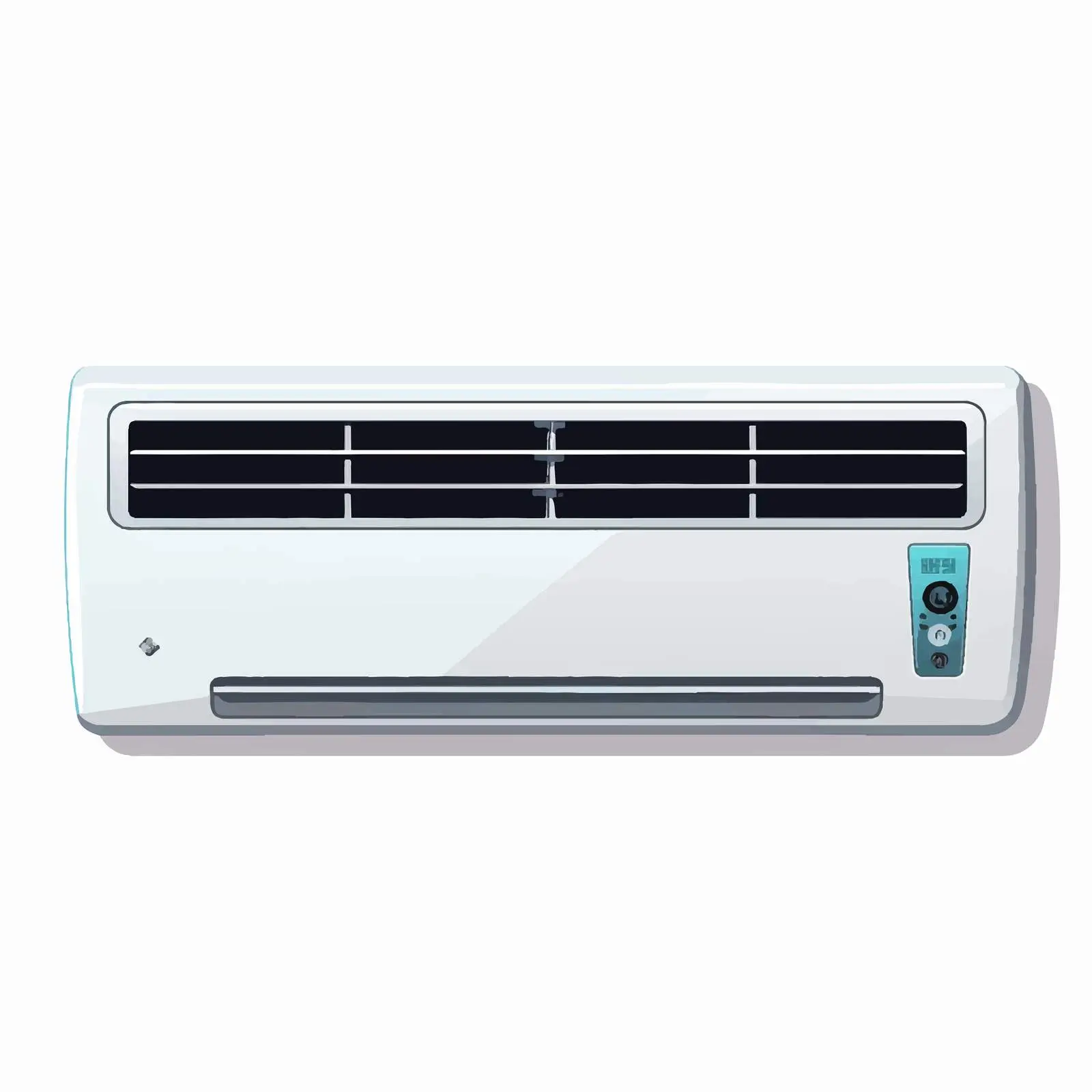 Air Conditioner Line Vector Illustration on White Background — free download from Dotvec