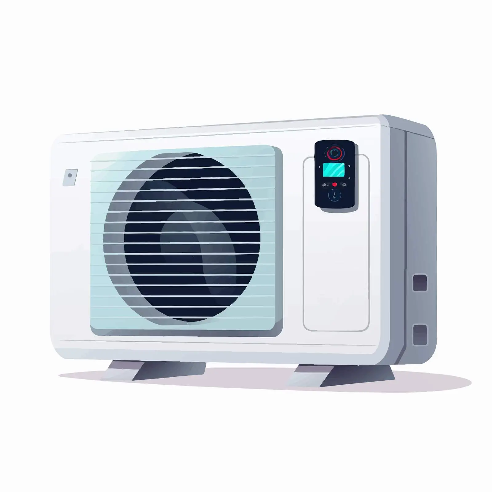 Air Conditioner Vector Illustration on White Background — free download from Dotvec