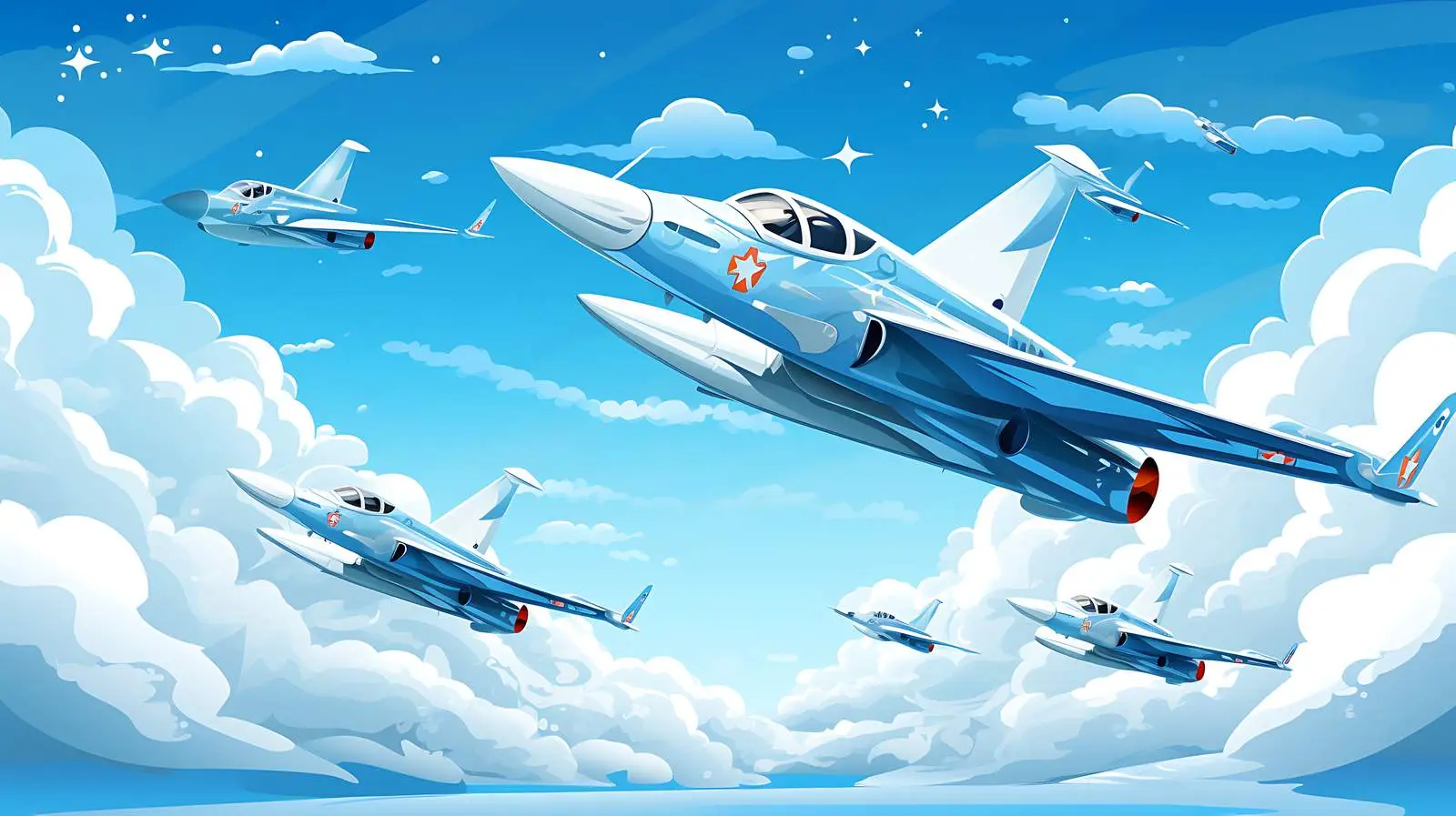 Air Force Aircraft Blue Sky Background — free download from Dotvec