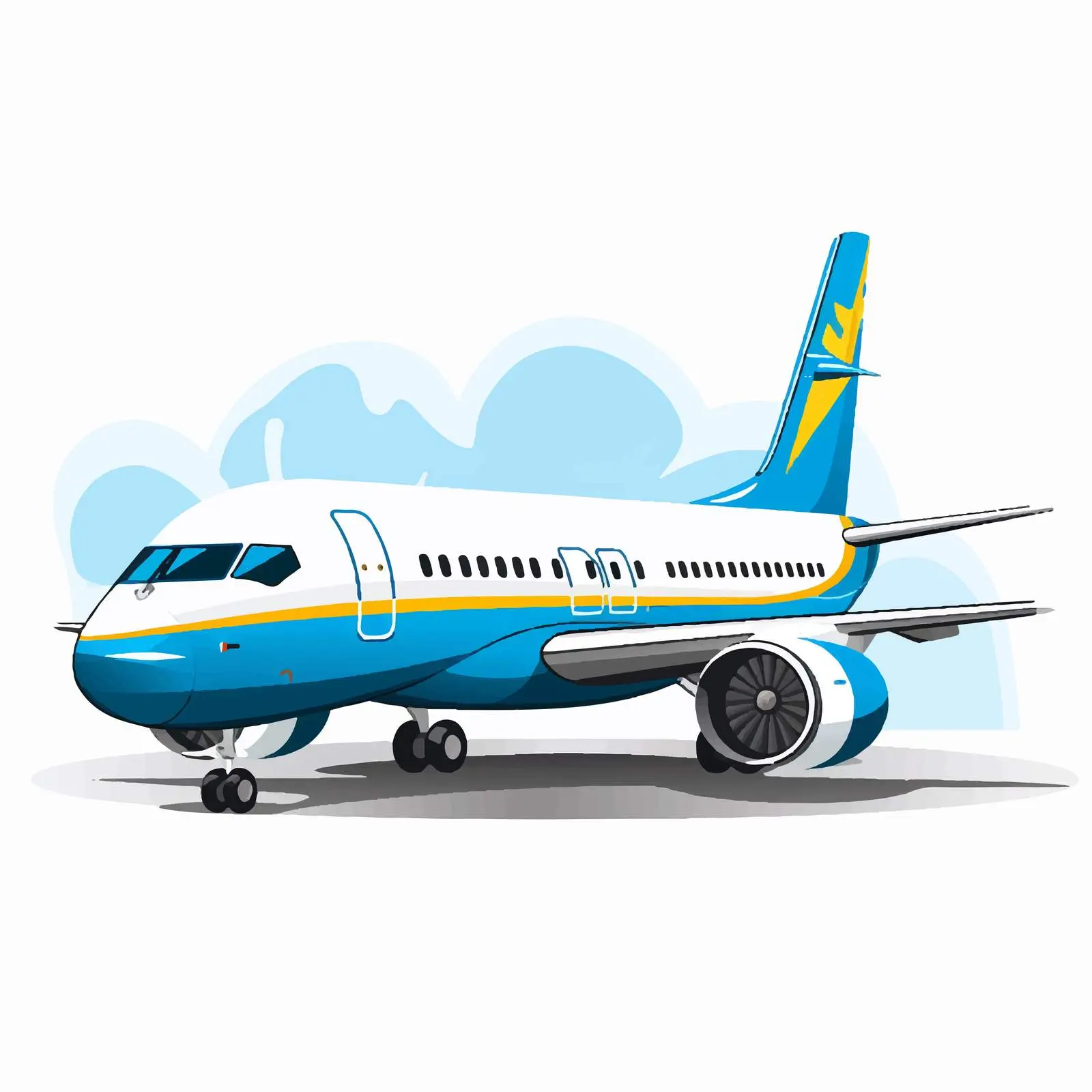 Colorful Aircraft Clip Art with National Flags — free download from Dotvec