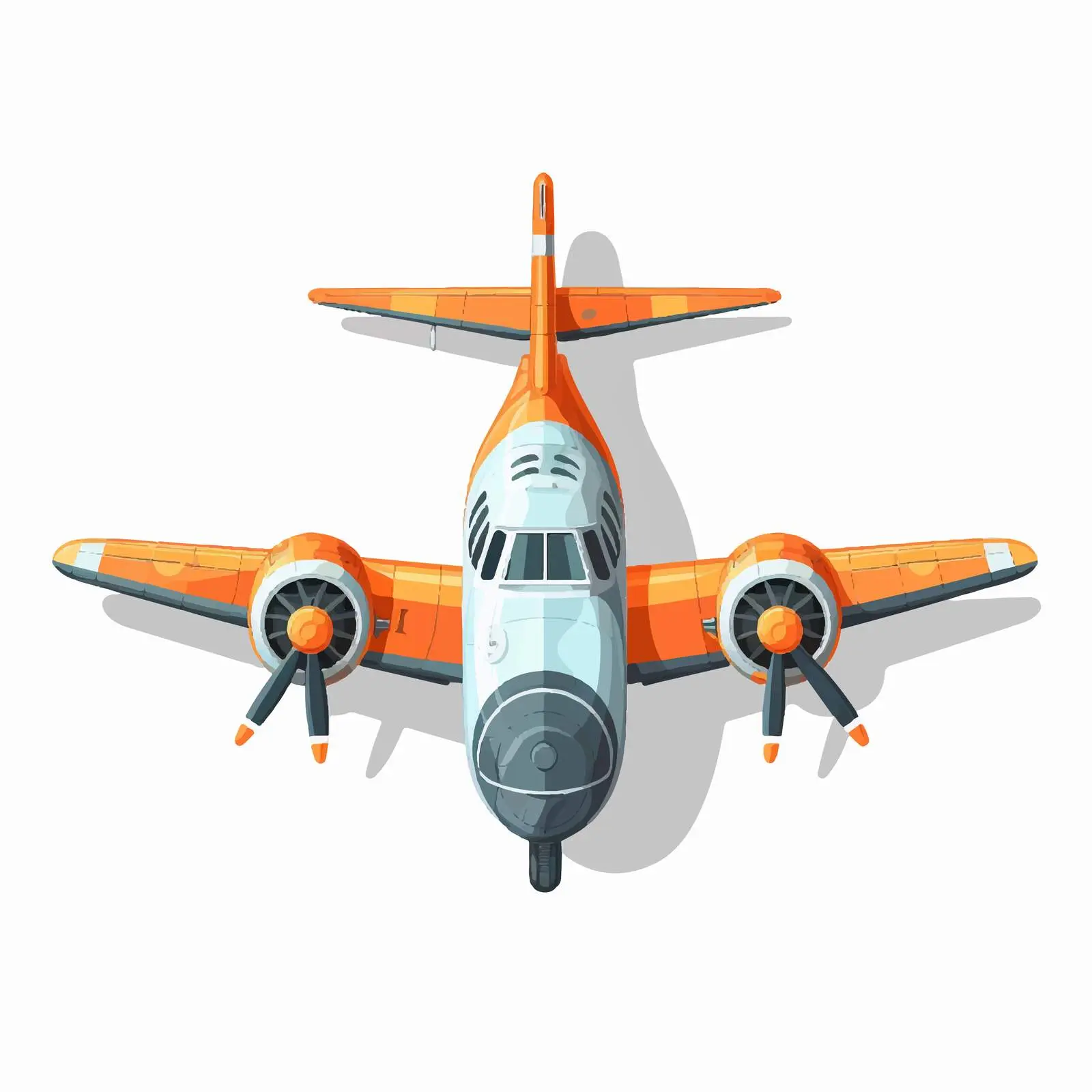 Isolated Aircraft Vector Illustration on White Background — free download from Dotvec