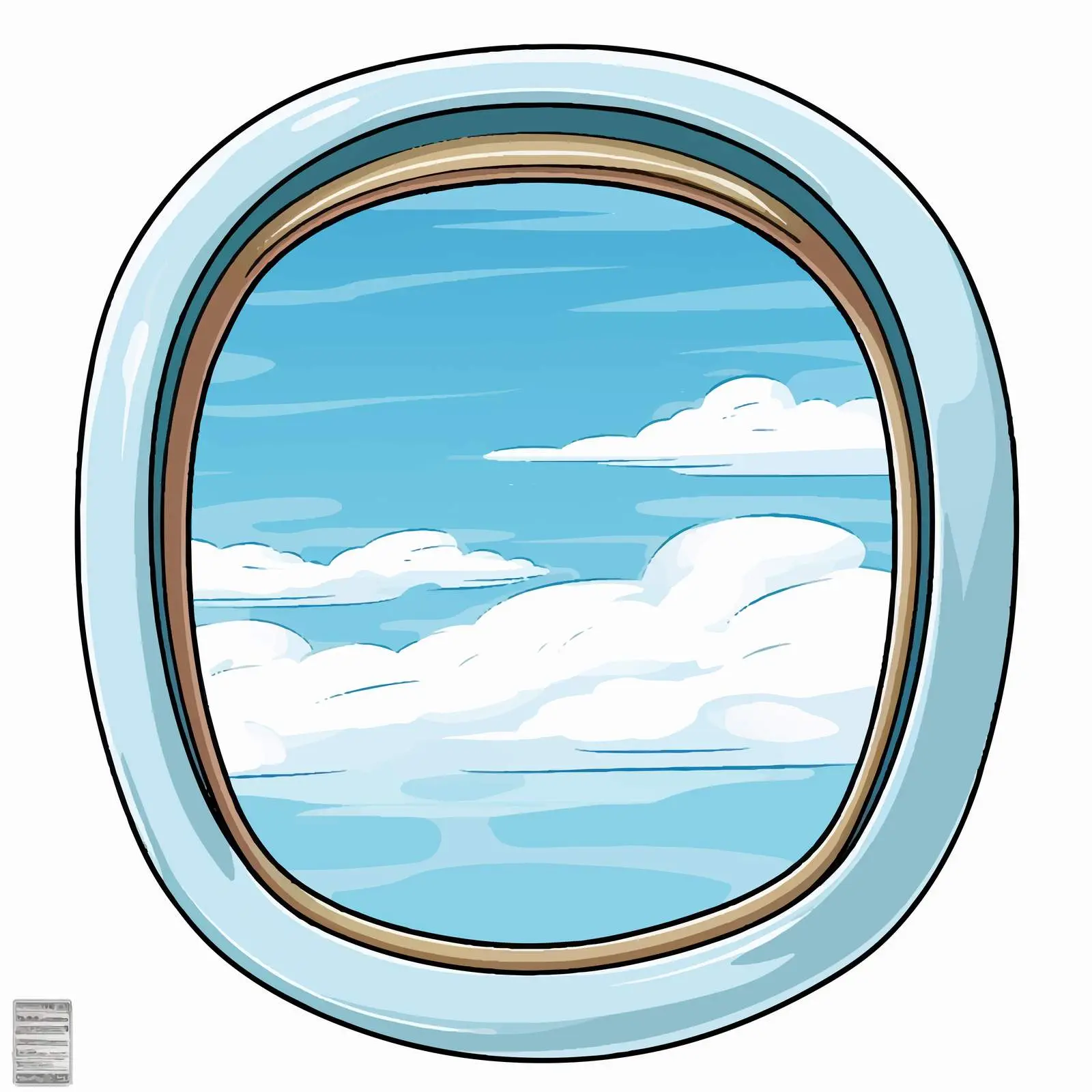 Airplane Window No View Illustration Vector — free download from Dotvec