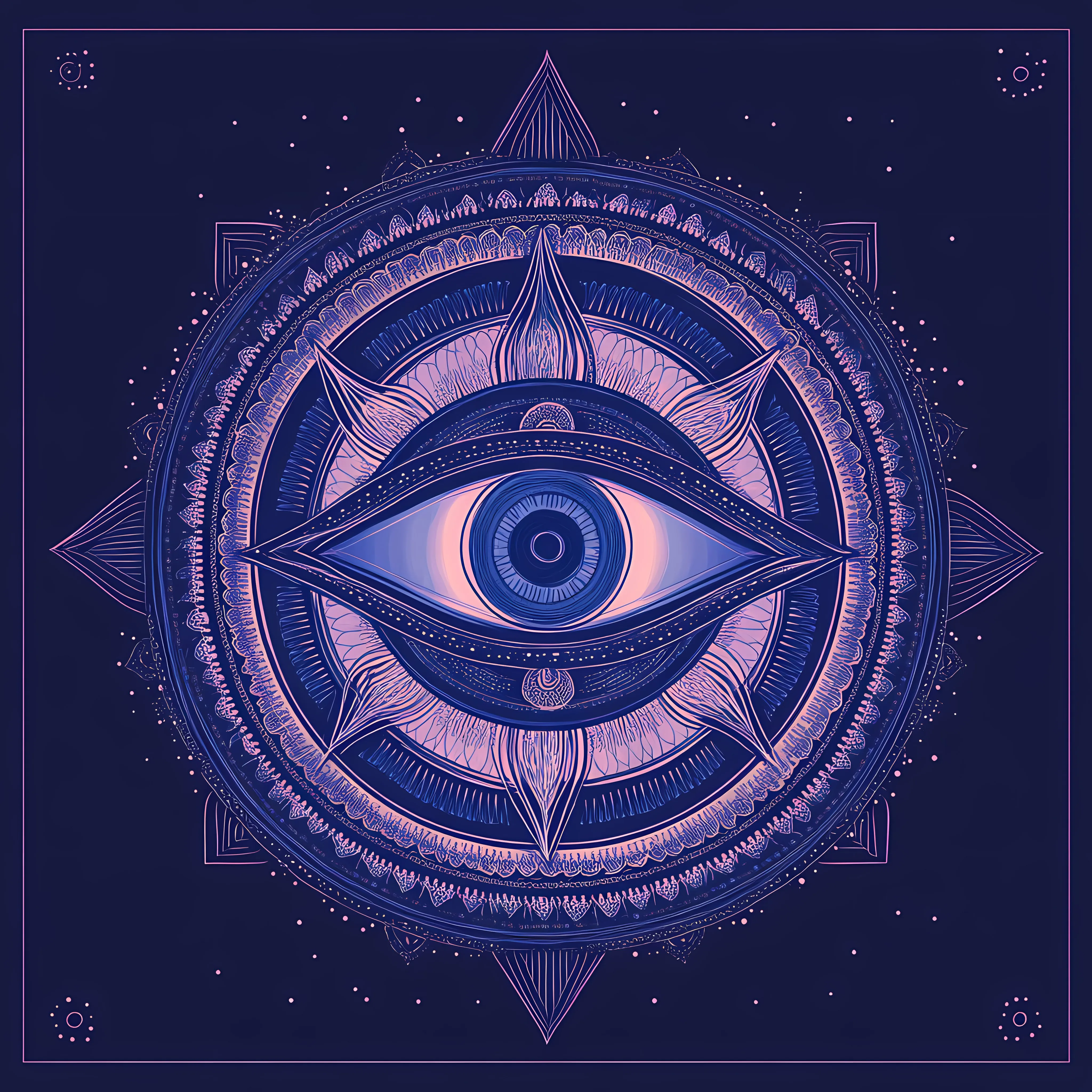 Ajna Third Eye Chakra Mandala Vector Illustration — free download from Dotvec