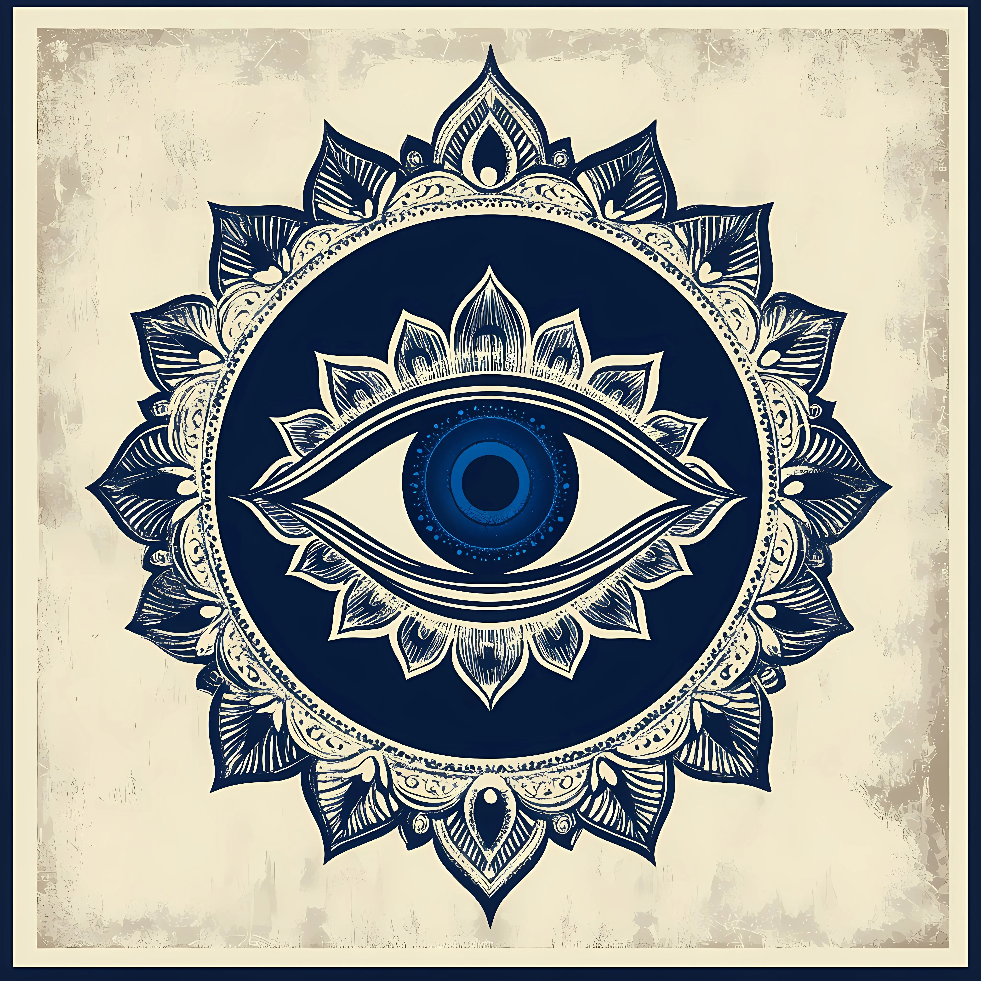 Ajna Third Eye Chakra Mandala Illustration – free new age image from Dotvec