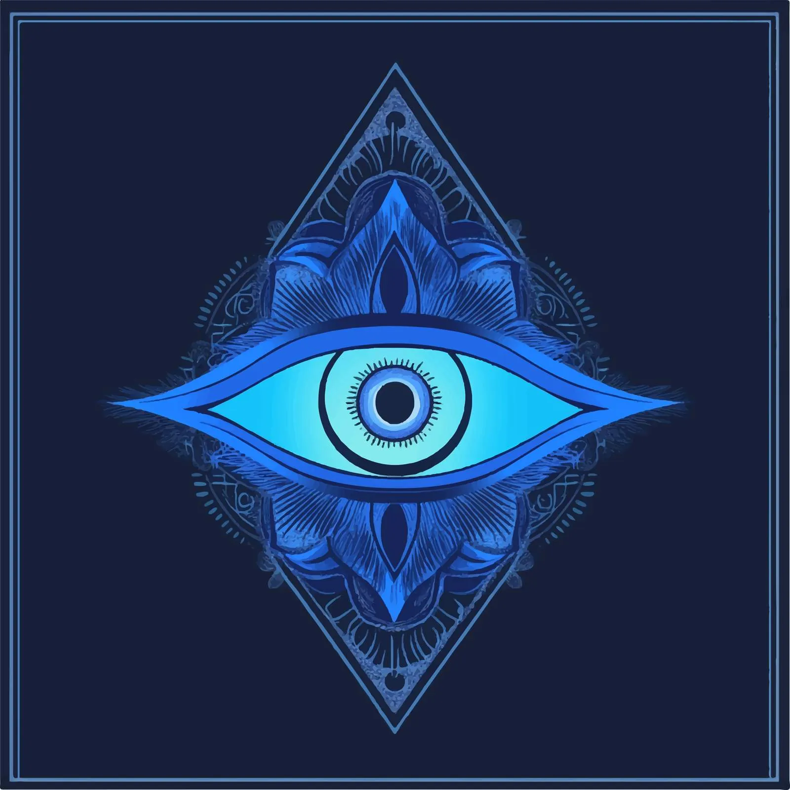 Ajna Third Eye Chakra Symbol Vector Illustration — free download from Dotvec